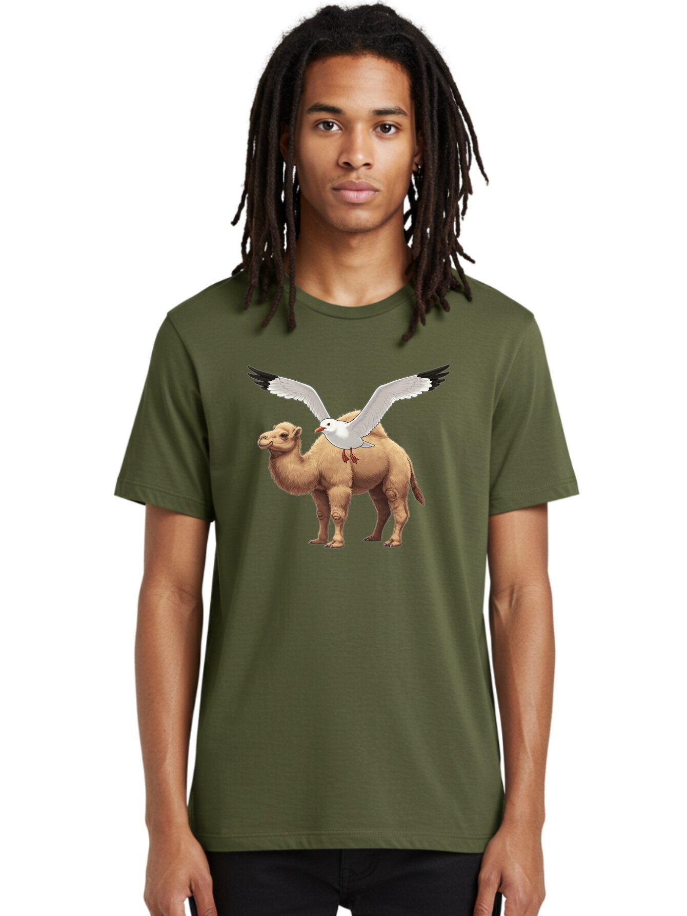 Seagull-On-Camel Men'S Graphic Tee, 100% Cotton, Comfortable Casual Summer Wear, Machine Washable, Vintage Camera, Old Camera, Antique Camera, Black Camera, Classic Photography, Photography Equipment, Nostalgic Device, Film Camera, Camera Art Bap991 24