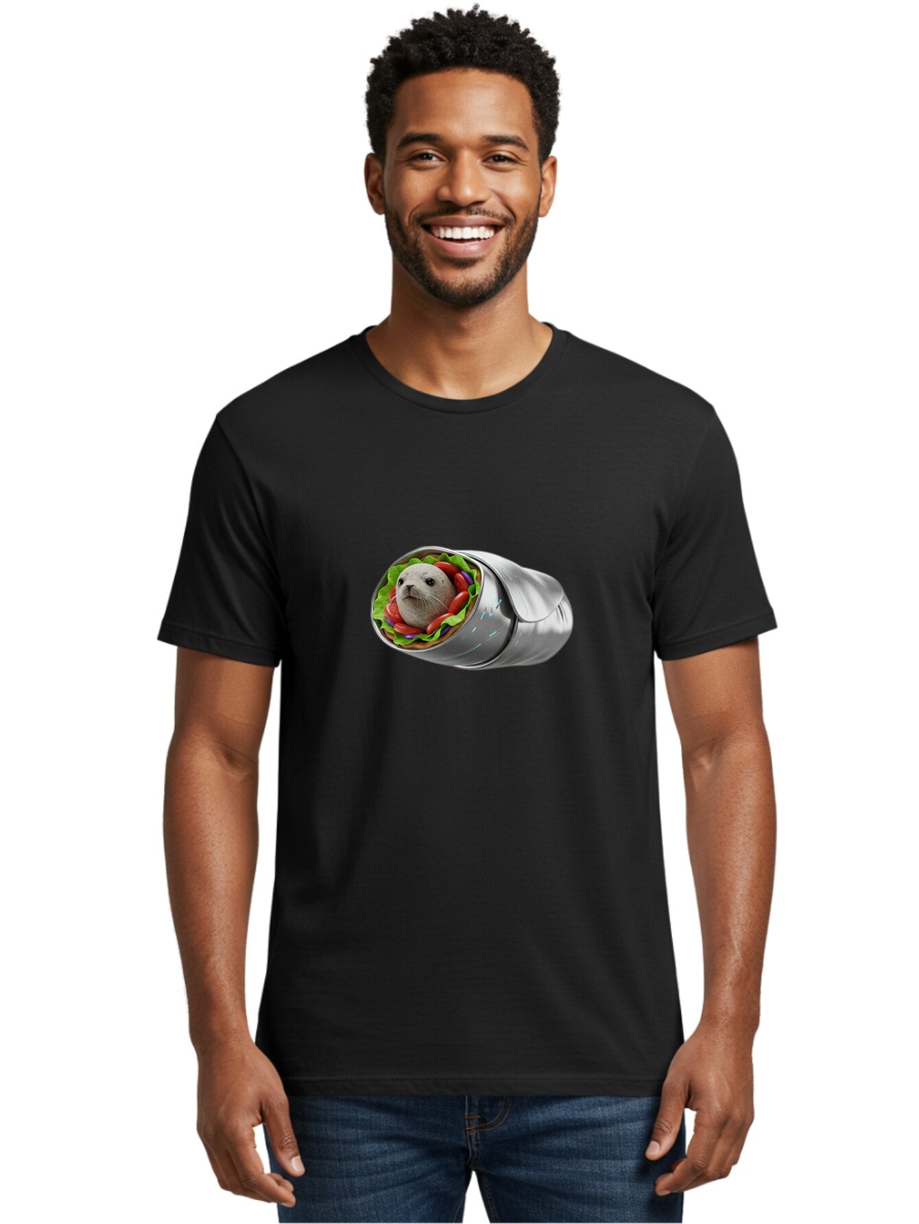 Seal-Burrito-1 Men'S Graphic Tee, 100% Cotton, Comfortable Casual Summer Wear, Machine Washable, Vintage Camera, Old Camera, Antique Camera, Black Camera, Classic Photography, Photography Equipment, Nostalgic Device, Film Camera, Camera Art Bap992 24