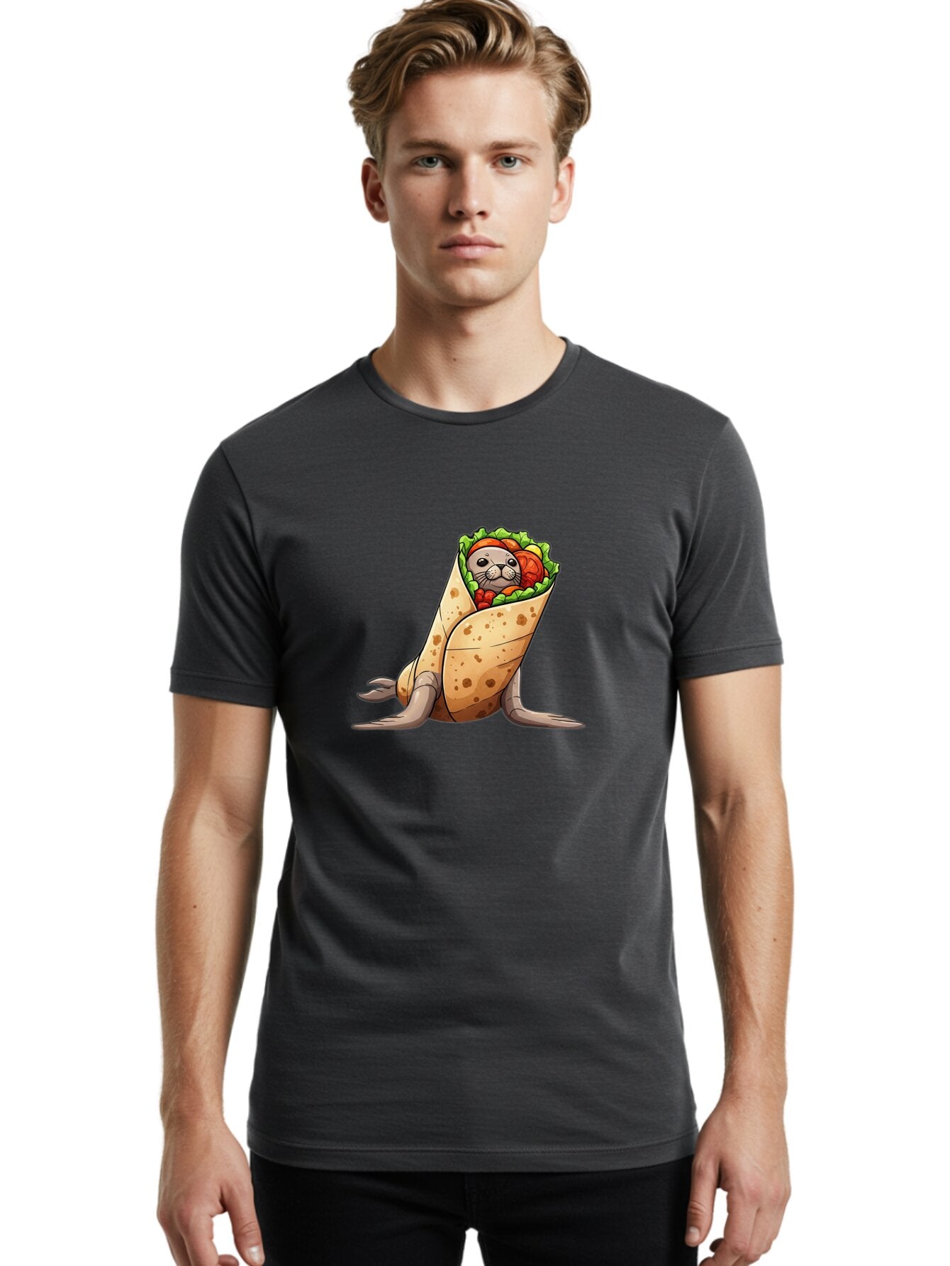 Seal-In-Burrito-Wrap Men'S Graphic Tee, 100% Cotton, Comfortable Casual Summer Wear, Machine Washable, Vintage Camera, Old Camera, Antique Camera, Black Camera, Classic Photography, Photography Equipment, Nostalgic Device, Film Camera, Bap995 28