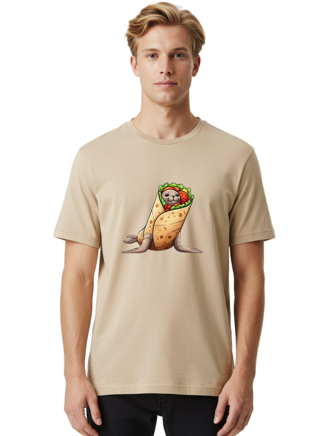 Seal-In-Burrito-Wrap Men'S Graphic Tee, 100% Cotton, Comfortable Casual Summer Wear, Machine Washable, Vintage Camera, Old Camera, Antique Camera, Black Camera, Classic Photography, Photography Equipment, Nostalgic Device, Film Camera, Bap995 24