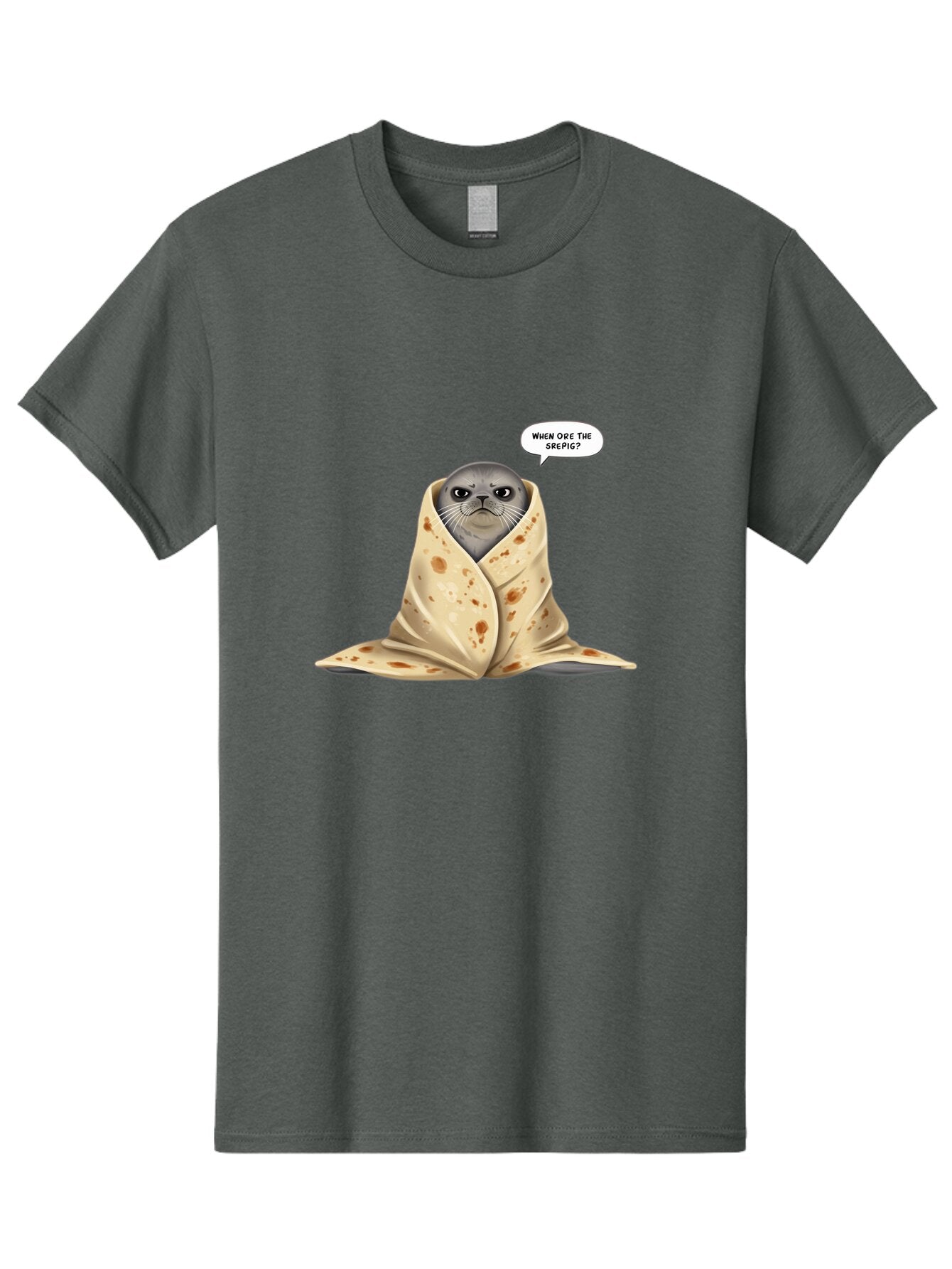 Seal-Wrapped-In-Tortilla Men'S Graphic Tee, 100% Cotton, Comfortable Casual Summer Wear, Machine Washable, Vintage Camera, Old Camera, Antique Camera, Black Camera, Classic Photography, Photography Equipment, Nostalgic Device, Film Camera, Baq001 6