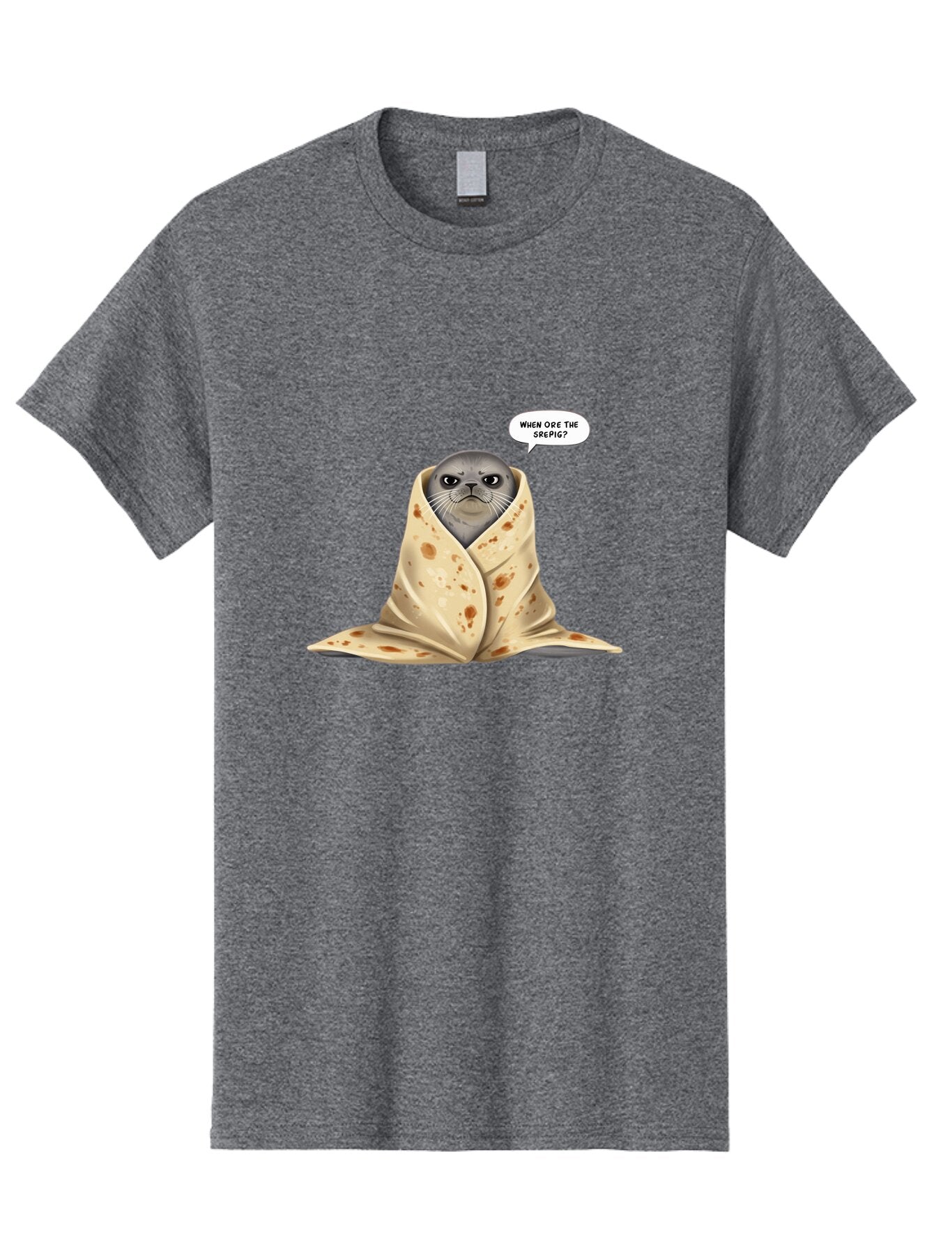 Seal-Wrapped-In-Tortilla Men'S Graphic Tee, 100% Cotton, Comfortable Casual Summer Wear, Machine Washable, Vintage Camera, Old Camera, Antique Camera, Black Camera, Classic Photography, Photography Equipment, Nostalgic Device, Film Camera, Baq001 9