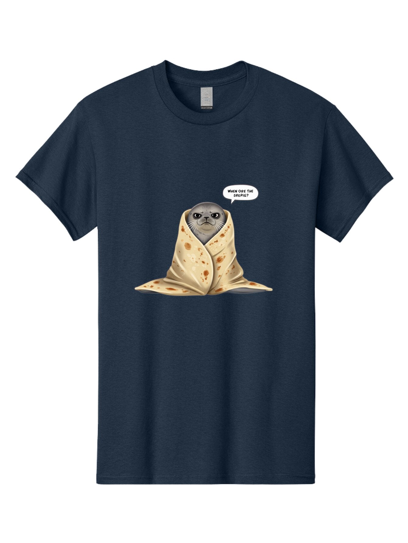 Seal-Wrapped-In-Tortilla Men'S Graphic Tee, 100% Cotton, Comfortable Casual Summer Wear, Machine Washable, Vintage Camera, Old Camera, Antique Camera, Black Camera, Classic Photography, Photography Equipment, Nostalgic Device, Film Camera, Baq001 10