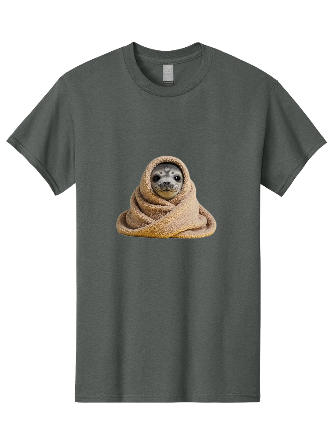 Seal-Wrapped-In-Towel Men'S Graphic Tee, 100% Cotton, Comfortable Casual Summer Wear, Machine Washable, Vintage Camera, Old Camera, Antique Camera, Black Camera, Classic Photography, Photography Equipment, Nostalgic Device, Film Camera, Baq002 12