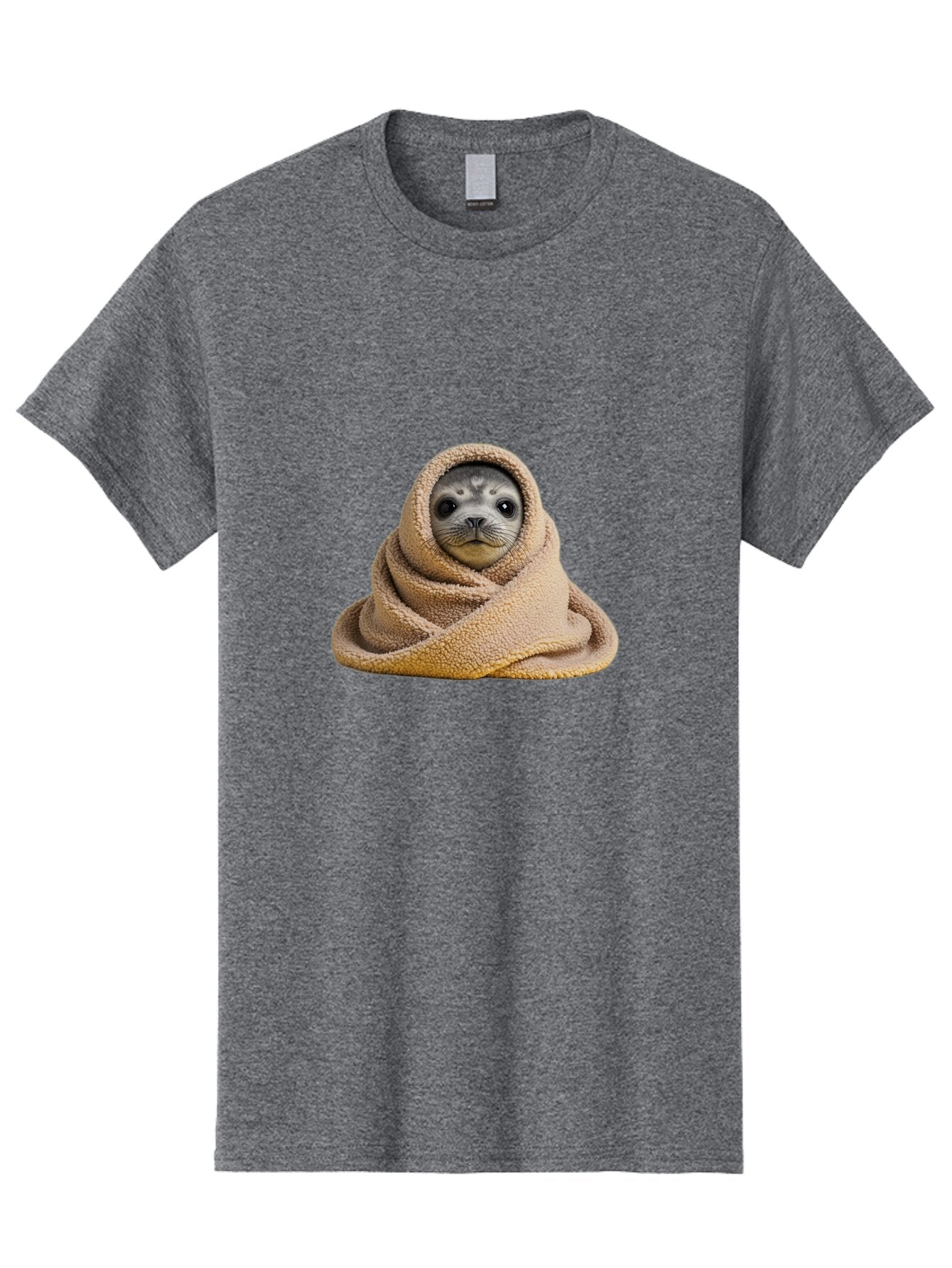 Seal-Wrapped-In-Towel Men'S Graphic Tee, 100% Cotton, Comfortable Casual Summer Wear, Machine Washable, Vintage Camera, Old Camera, Antique Camera, Black Camera, Classic Photography, Photography Equipment, Nostalgic Device, Film Camera, Baq002 13
