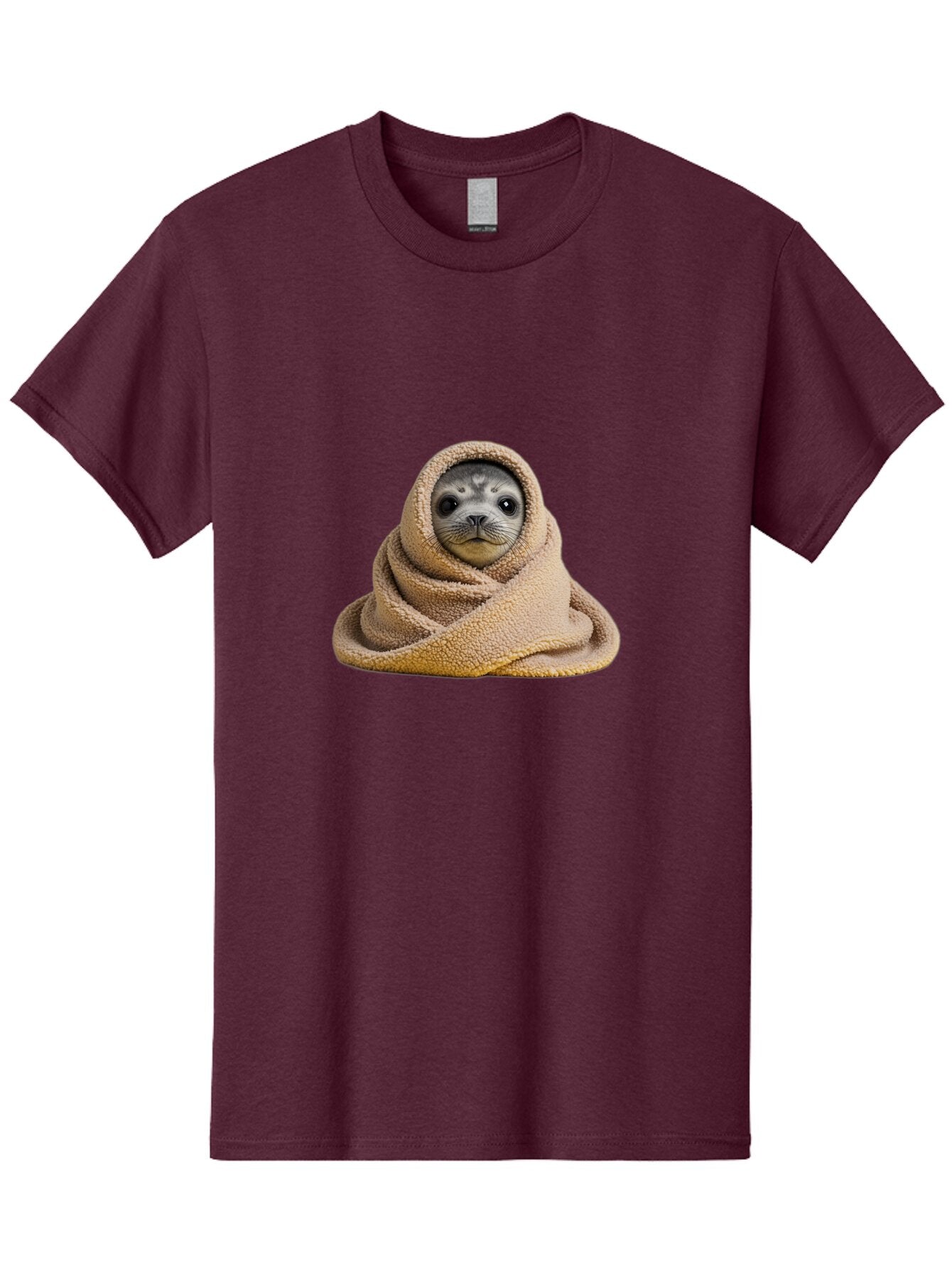 Seal-Wrapped-In-Towel Men'S Graphic Tee, 100% Cotton, Comfortable Casual Summer Wear, Machine Washable, Vintage Camera, Old Camera, Antique Camera, Black Camera, Classic Photography, Photography Equipment, Nostalgic Device, Film Camera, Baq002 2