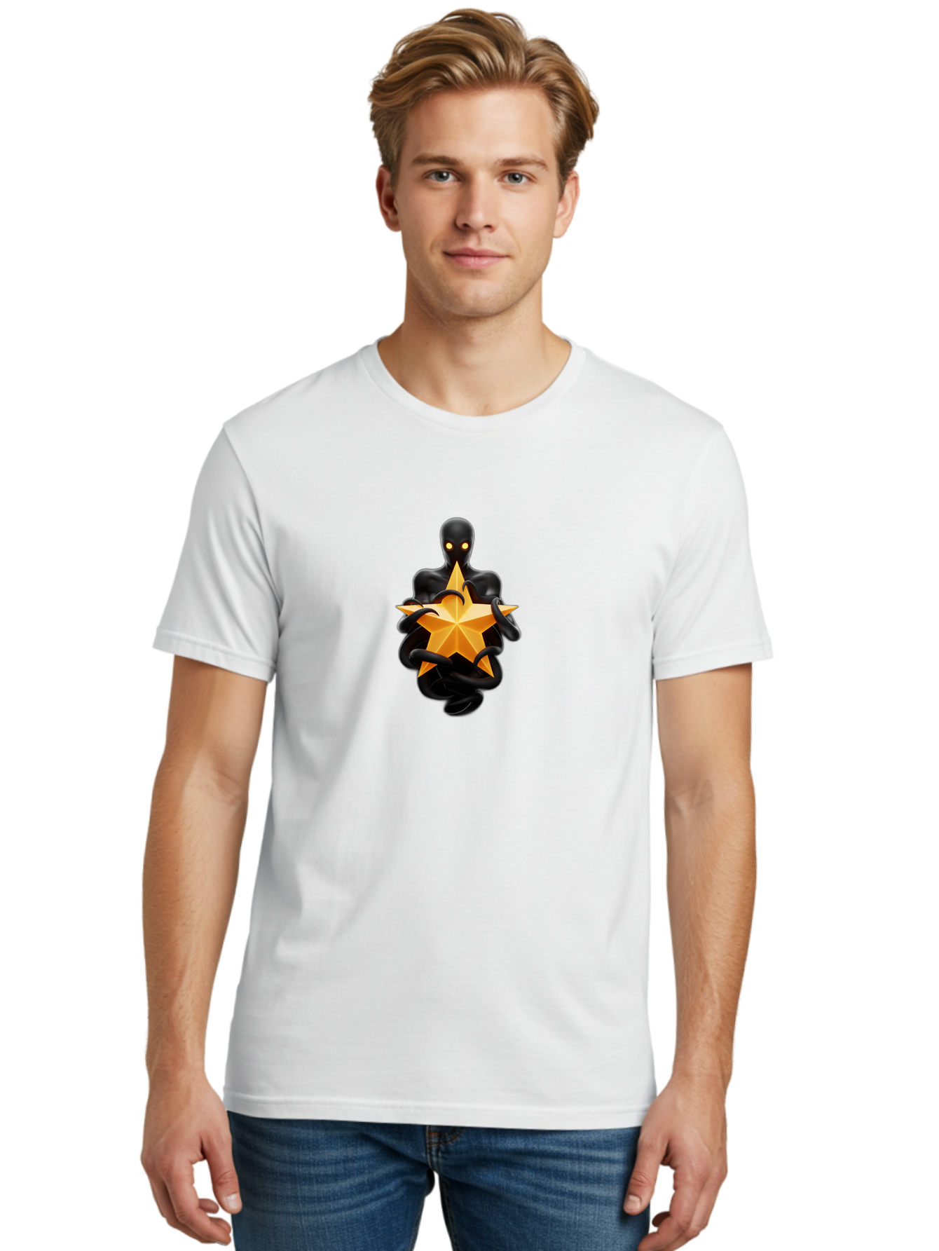 Shadow-Person-With-Star Men'S Graphic Tee, 100% Cotton, Comfortable Casual Summer Wear, Machine Washable, Vintage Camera, Old Camera, Antique Camera, Black Camera, Classic Photography, Photography Equipment, Nostalgic Device, Film Camera, Baq004 16