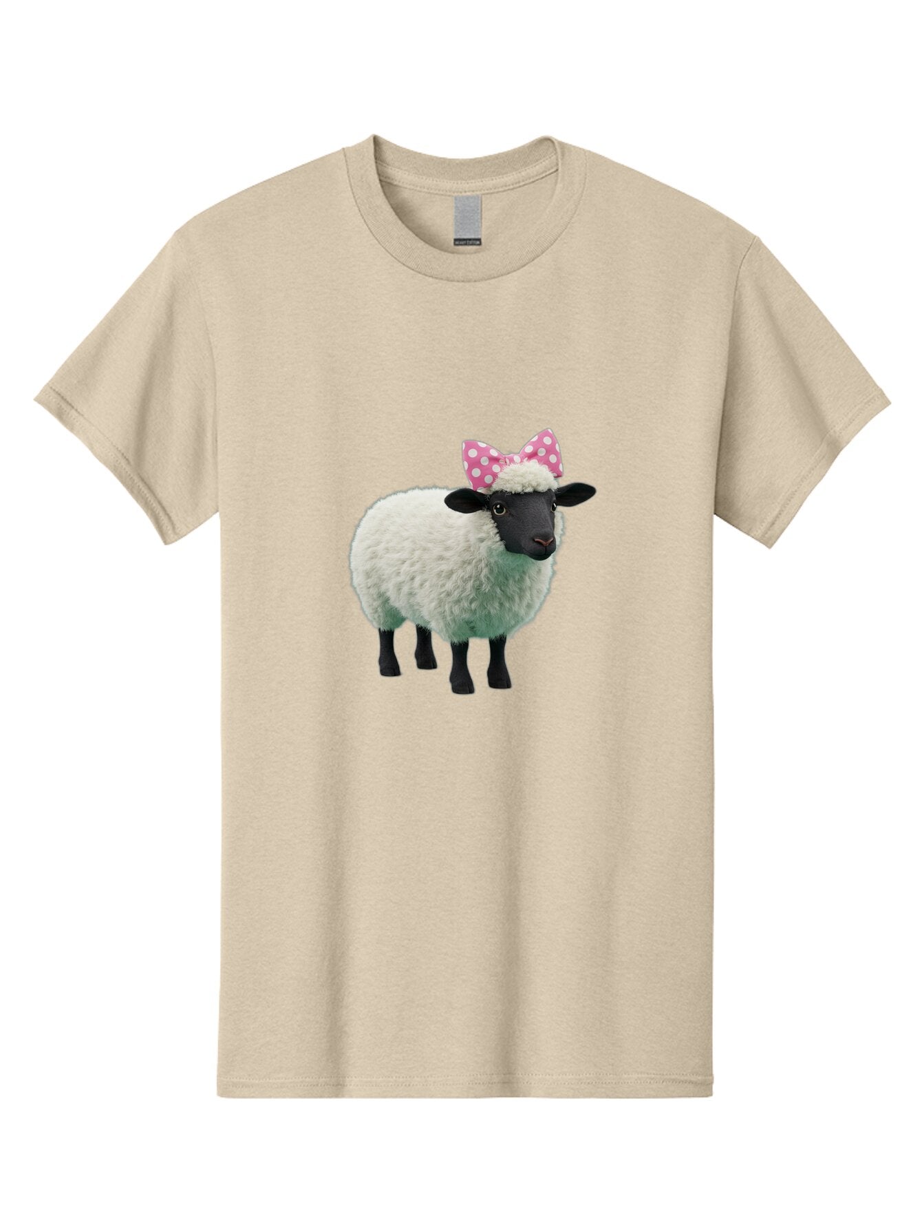 Sheep-With-Pink-Bow-1 Men'S Graphic Tee, 100% Cotton, Comfortable Casual Summer Wear, Machine Washable, Vintage Camera, Old Camera, Antique Camera, Black Camera, Classic Photography, Photography Equipment, Nostalgic Device, Film Camera, Baq008 1