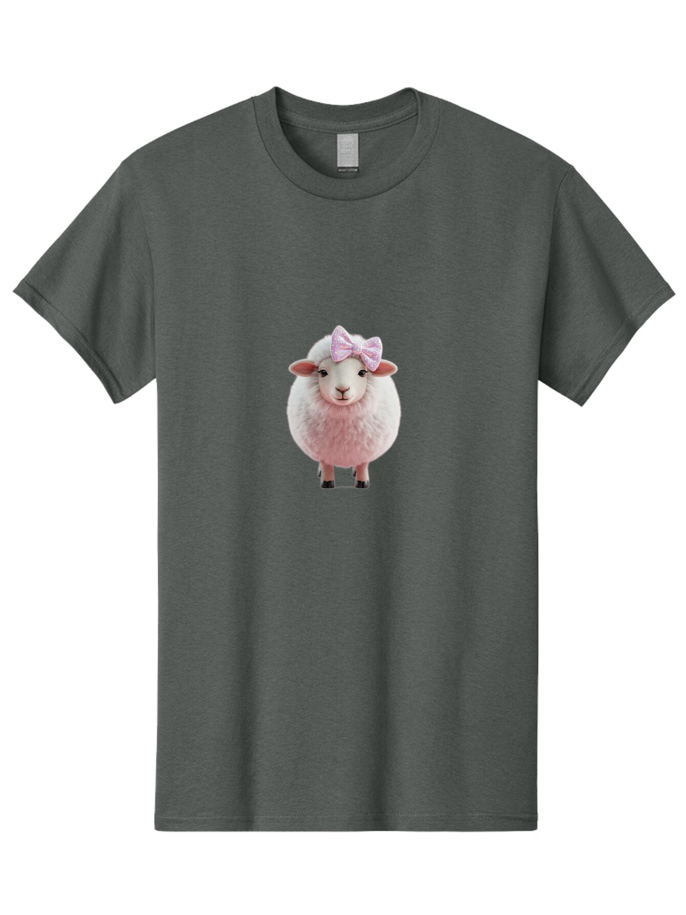Sheep-With-Pink-Bow-2 Men'S Graphic Tee, 100% Cotton, Comfortable Casual Summer Wear, Machine Washable, Vintage Camera, Old Camera, Antique Camera, Black Camera, Classic Photography, Photography Equipment, Nostalgic Device, Film Camera, Baq009 2
