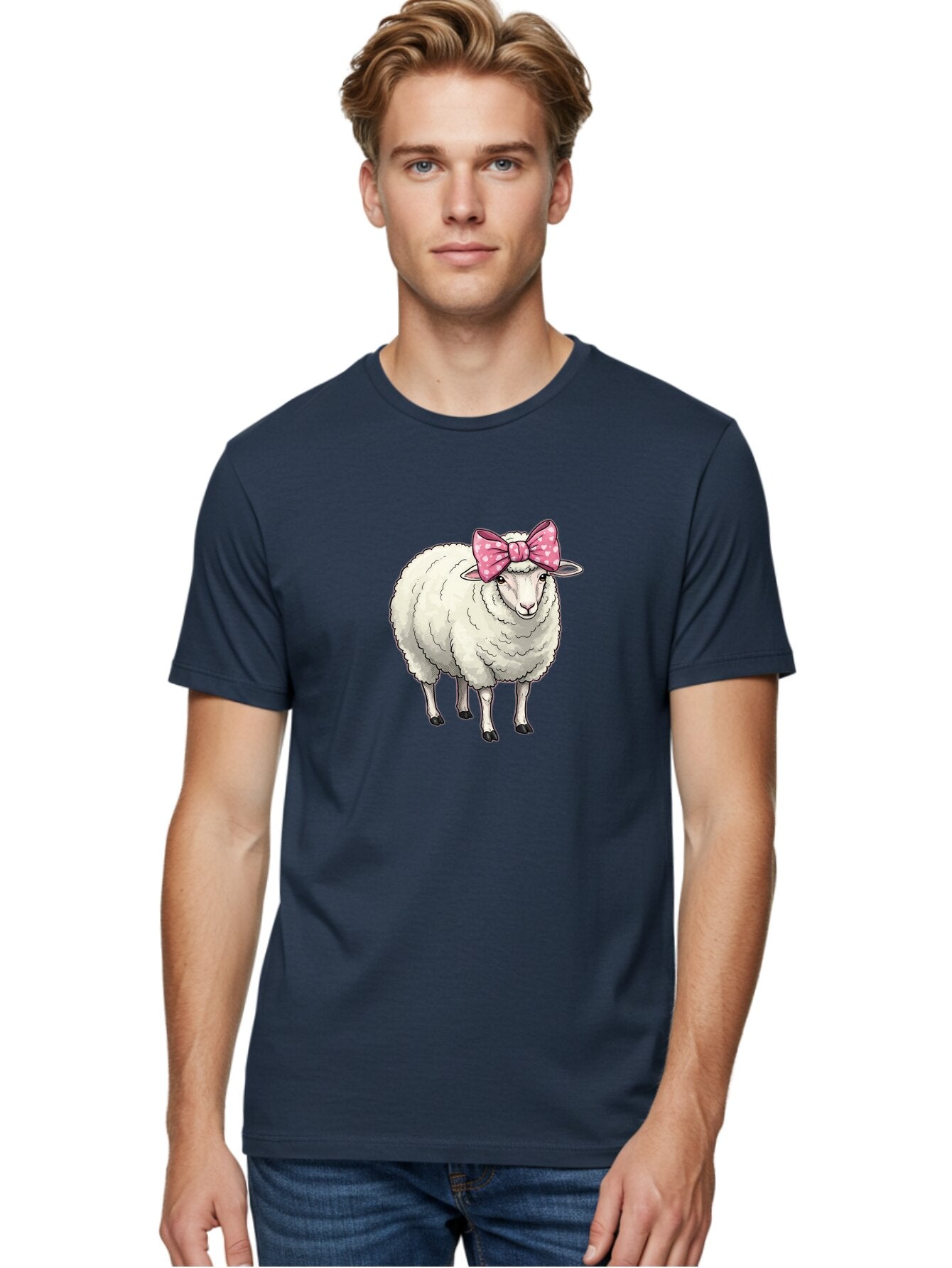 Sheep-With-Pink-Bow-3 Men'S Graphic Tee, 100% Cotton, Comfortable Casual Summer Wear, Machine Washable, Vintage Camera, Old Camera, Antique Camera, Black Camera, Classic Photography, Photography Equipment, Nostalgic Device, Film Camera, Baq010 30