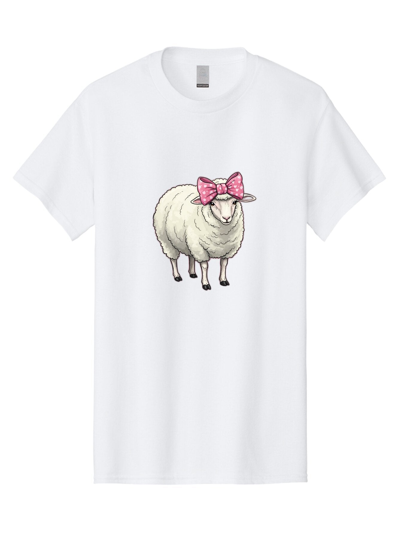 Sheep-With-Pink-Bow-3 Men'S Graphic Tee, 100% Cotton, Comfortable Casual Summer Wear, Machine Washable, Vintage Camera, Old Camera, Antique Camera, Black Camera, Classic Photography, Photography Equipment, Nostalgic Device, Film Camera, Baq010 1