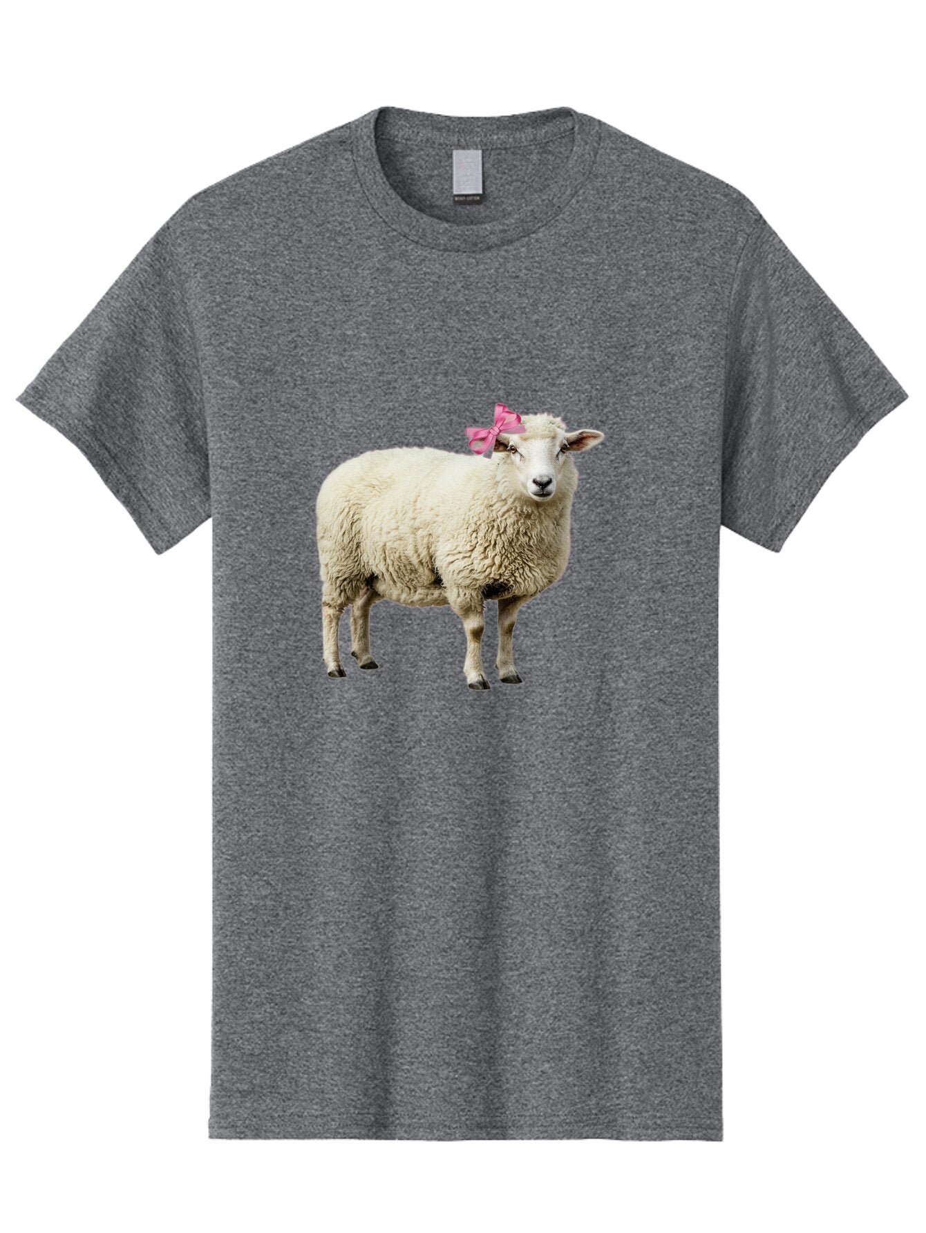 Sheep-With-Pink-Bow-4 Men'S Graphic Tee, 100% Cotton, Comfortable Casual Summer Wear, Machine Washable, Vintage Camera, Old Camera, Antique Camera, Black Camera, Classic Photography, Photography Equipment, Nostalgic Device, Film Camera, Baq011 2