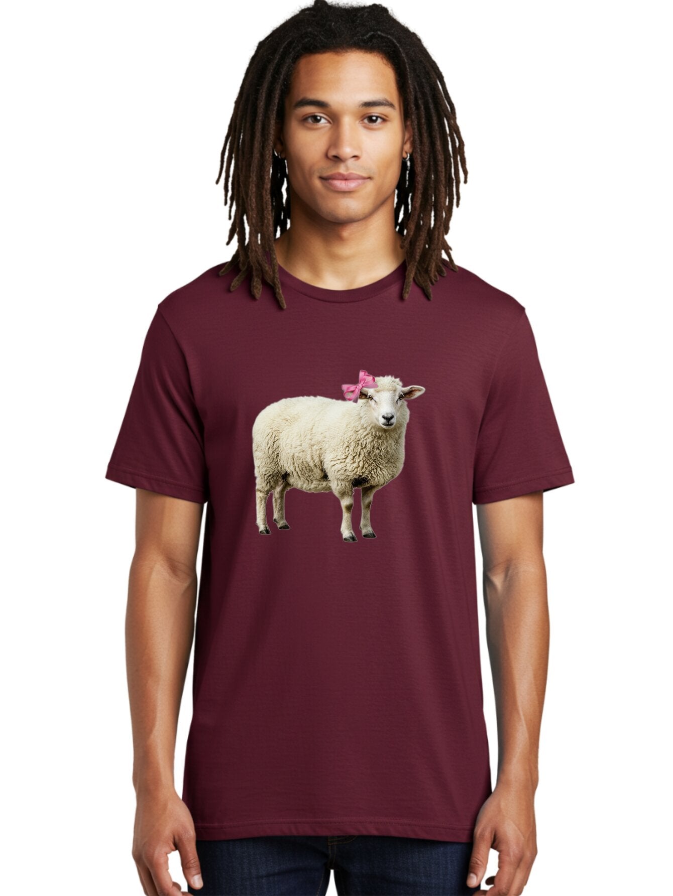 Sheep-With-Pink-Bow-4 Men'S Graphic Tee, 100% Cotton, Comfortable Casual Summer Wear, Machine Washable, Vintage Camera, Old Camera, Antique Camera, Black Camera, Classic Photography, Photography Equipment, Nostalgic Device, Film Camera, Baq011 24