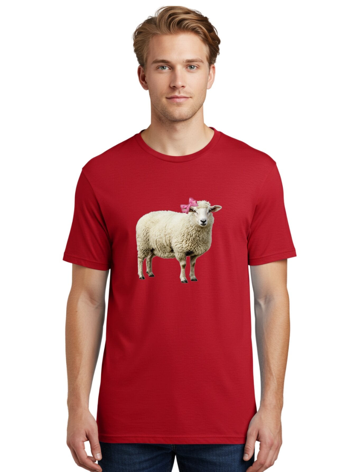 Sheep-With-Pink-Bow-4 Men'S Graphic Tee, 100% Cotton, Comfortable Casual Summer Wear, Machine Washable, Vintage Camera, Old Camera, Antique Camera, Black Camera, Classic Photography, Photography Equipment, Nostalgic Device, Film Camera, Baq011 23