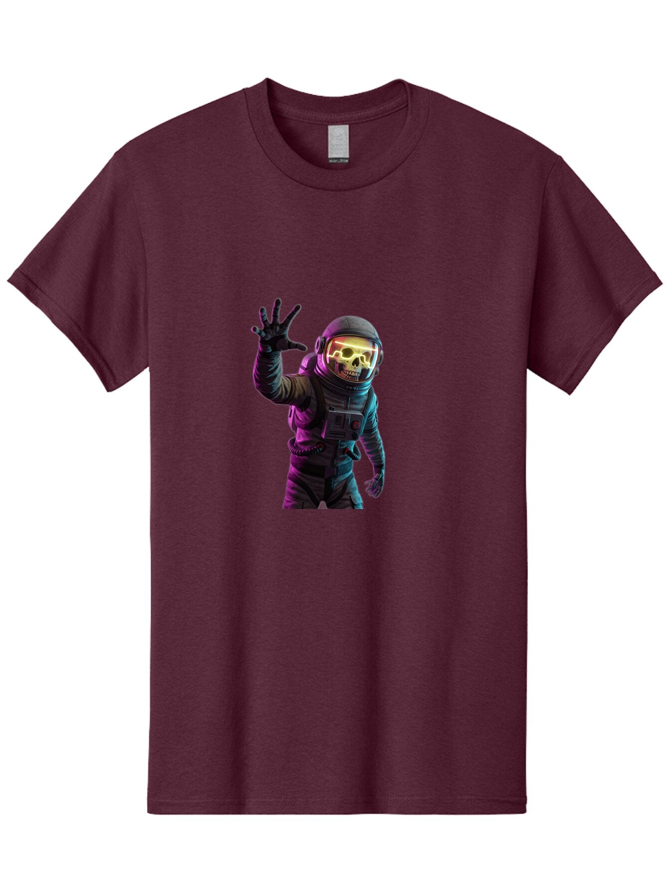 Skull-Astronaut-1 Men'S Graphic Tee, 100% Cotton, Comfortable Casual Summer Wear, Machine Washable, Vintage Camera, Old Camera, Antique Camera, Black Camera, Classic Photography, Photography Equipment, Nostalgic Device, Film Camera, Camera Art Baq014 3
