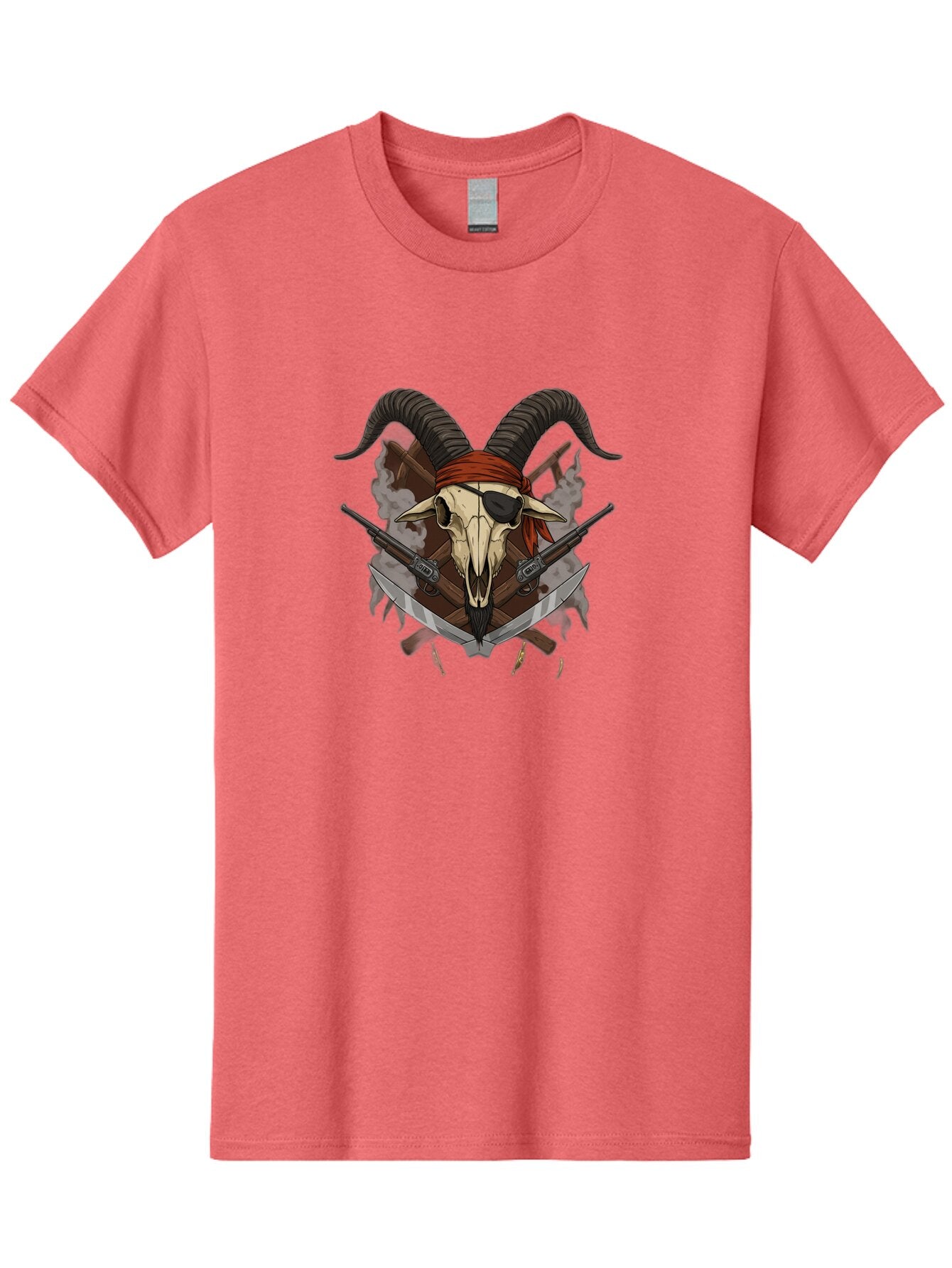 Skull-With-Horns-And-Guns Men'S Graphic Tee, 100% Cotton, Comfortable Casual Summer Wear, Machine Washable, Vintage Camera, Old Camera, Antique Camera, Black Camera, Classic Photography, Photography Equipment, Nostalgic Device, Film Camera, Baq017 11