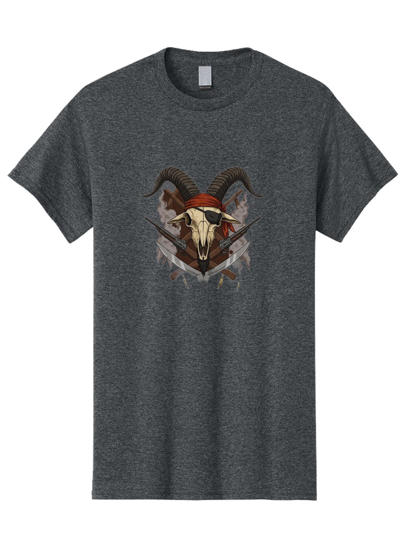 Skull-With-Horns-And-Guns Men'S Graphic Tee, 100% Cotton, Comfortable Casual Summer Wear, Machine Washable, Vintage Camera, Old Camera, Antique Camera, Black Camera, Classic Photography, Photography Equipment, Nostalgic Device, Film Camera, Baq017 8