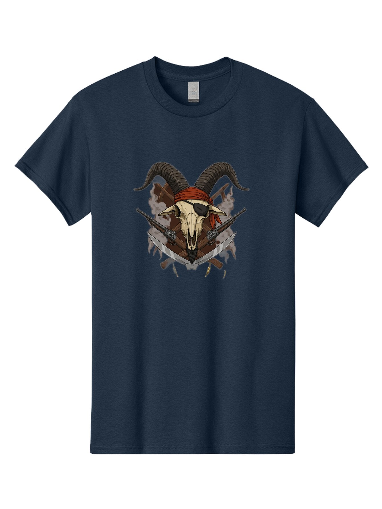 Skull-With-Horns-And-Guns Men'S Graphic Tee, 100% Cotton, Comfortable Casual Summer Wear, Machine Washable, Vintage Camera, Old Camera, Antique Camera, Black Camera, Classic Photography, Photography Equipment, Nostalgic Device, Film Camera, Baq017 14