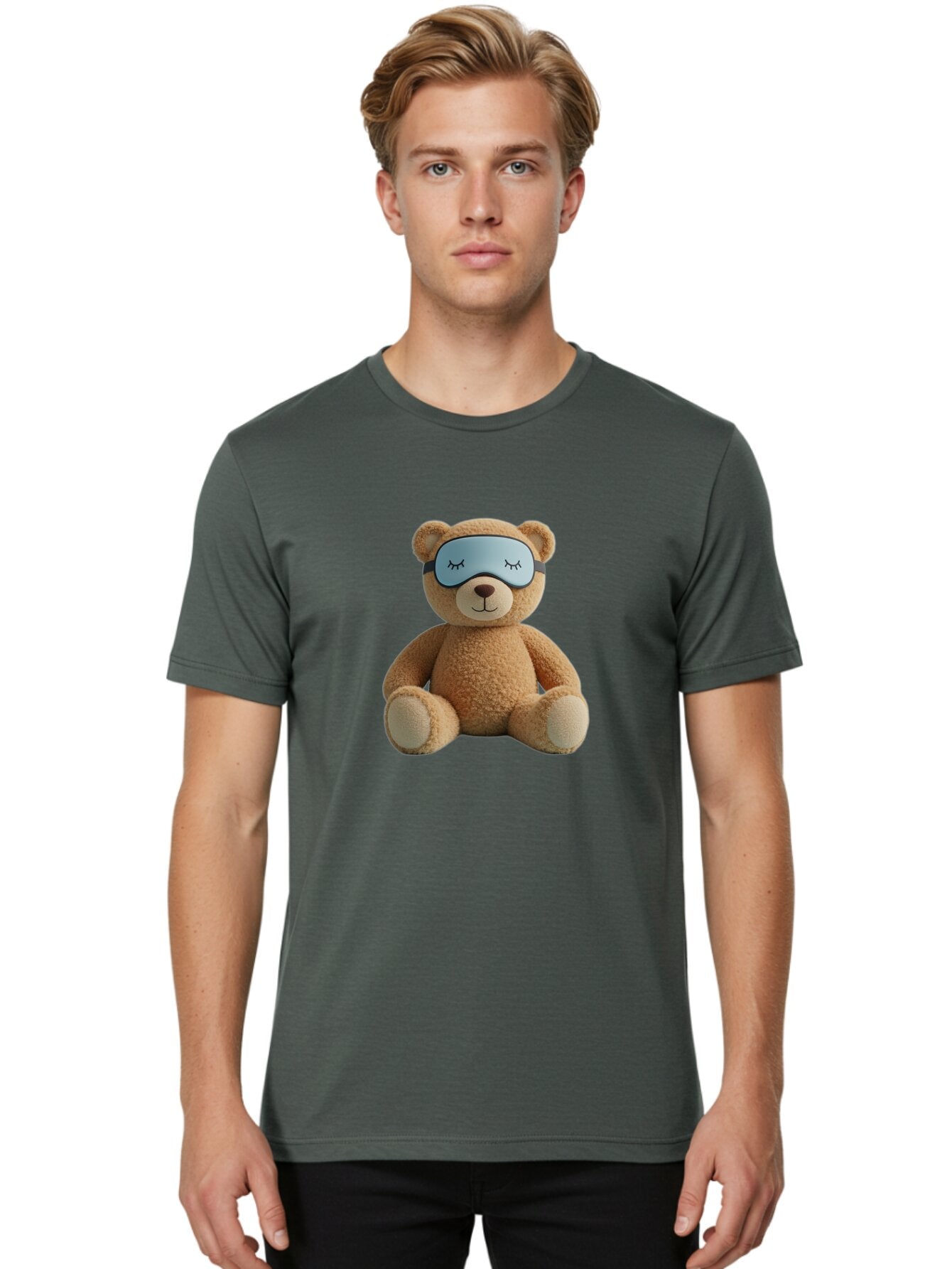 Sleeping-Teddy-Bear Men'S Graphic Tee, 100% Cotton, Comfortable Casual Summer Wear, Machine Washable, Vintage Camera, Old Camera, Antique Camera, Black Camera, Classic Photography, Photography Equipment, Nostalgic Device, Film Camera, Baq020 25