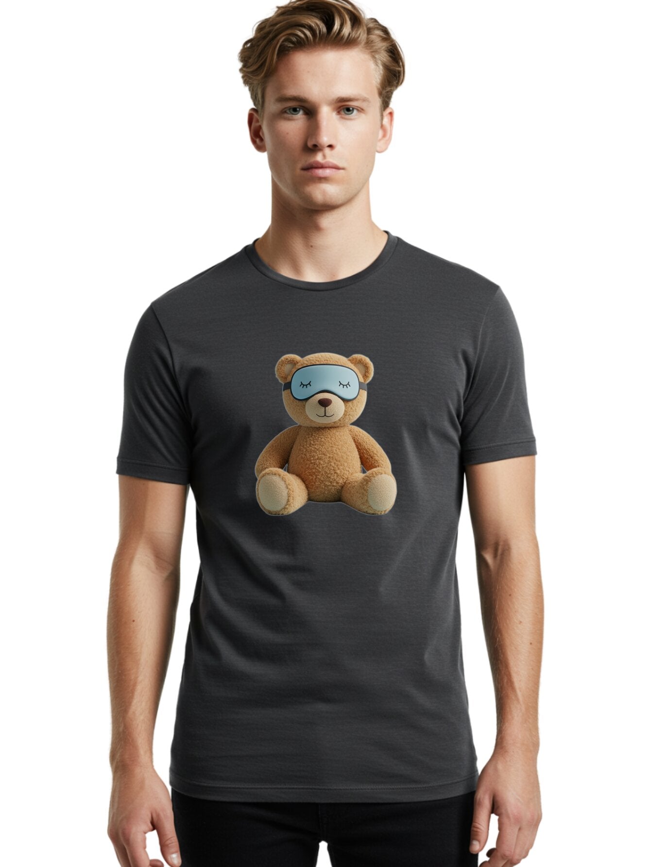 Sleeping-Teddy-Bear Men'S Graphic Tee, 100% Cotton, Comfortable Casual Summer Wear, Machine Washable, Vintage Camera, Old Camera, Antique Camera, Black Camera, Classic Photography, Photography Equipment, Nostalgic Device, Film Camera, Baq020 20