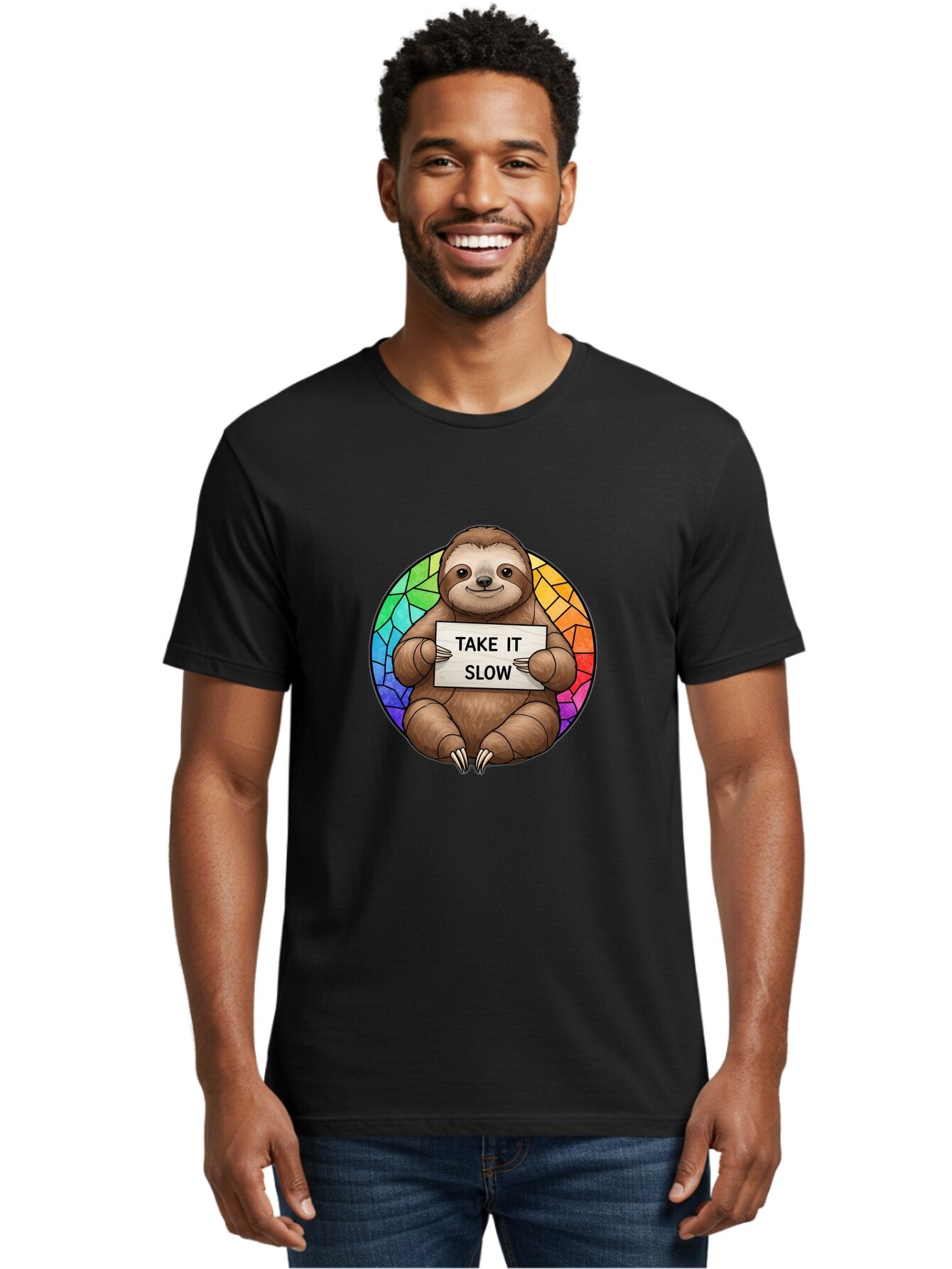 Sloth-Take-It-Slow-1 Men'S Graphic Tee, 100% Cotton, Comfortable Casual Summer Wear, Machine Washable, Vintage Camera, Old Camera, Antique Camera, Black Camera, Classic Photography, Photography Equipment, Nostalgic Device, Film Camera, Baq022 27