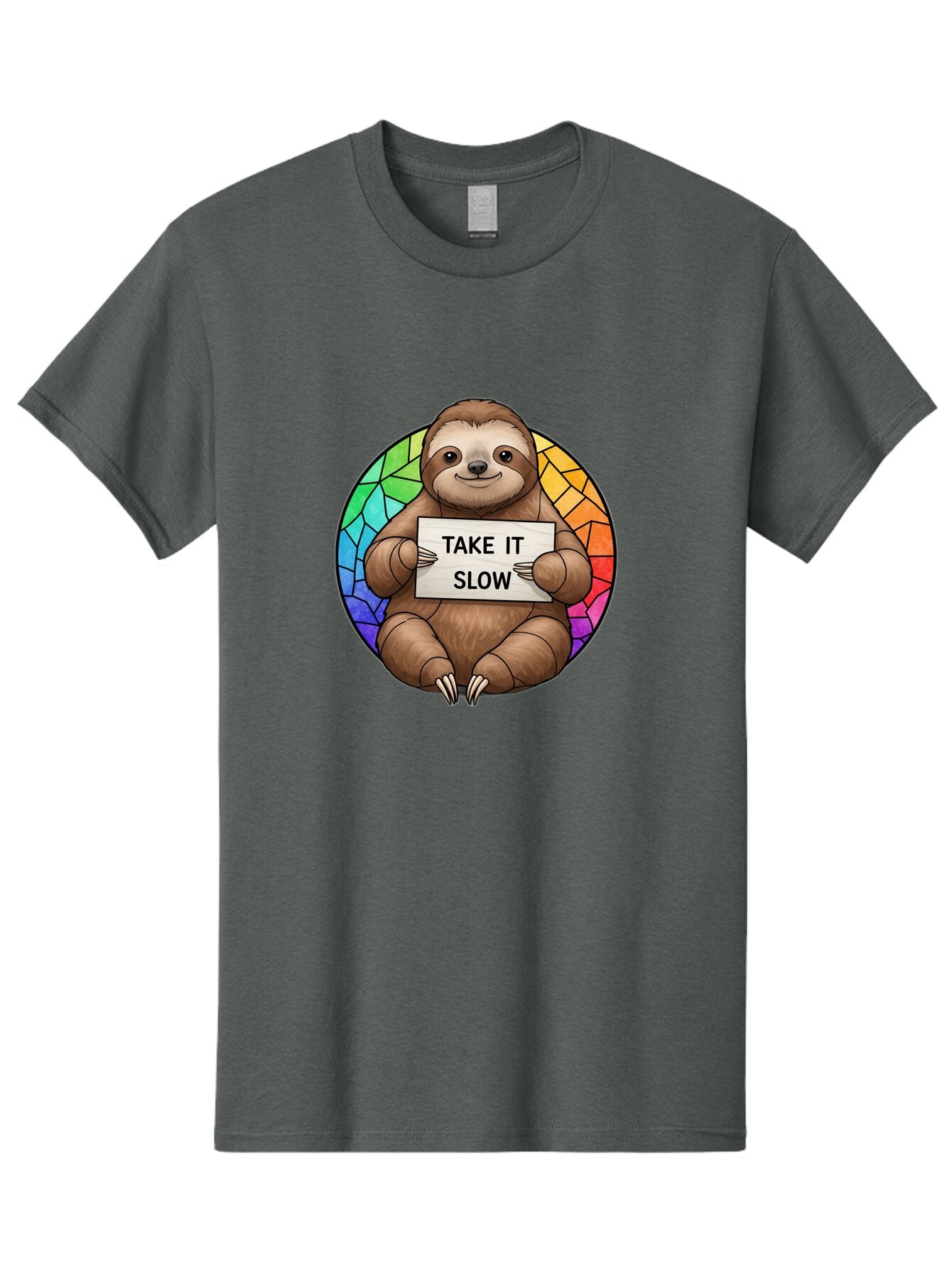 Sloth-Take-It-Slow-1 Men'S Graphic Tee, 100% Cotton, Comfortable Casual Summer Wear, Machine Washable, Vintage Camera, Old Camera, Antique Camera, Black Camera, Classic Photography, Photography Equipment, Nostalgic Device, Film Camera, Baq022 2
