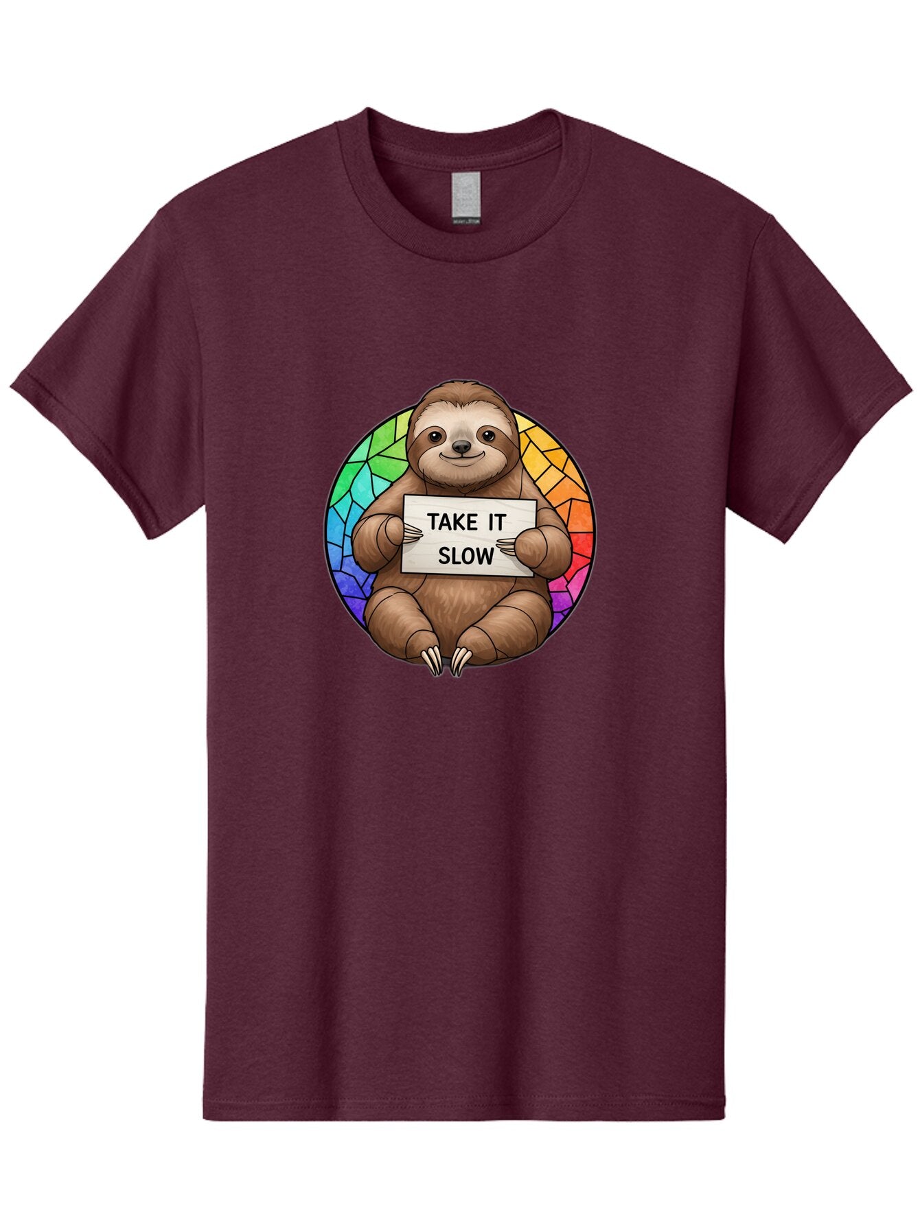 Sloth-Take-It-Slow-1 Men'S Graphic Tee, 100% Cotton, Comfortable Casual Summer Wear, Machine Washable, Vintage Camera, Old Camera, Antique Camera, Black Camera, Classic Photography, Photography Equipment, Nostalgic Device, Film Camera, Baq022 8