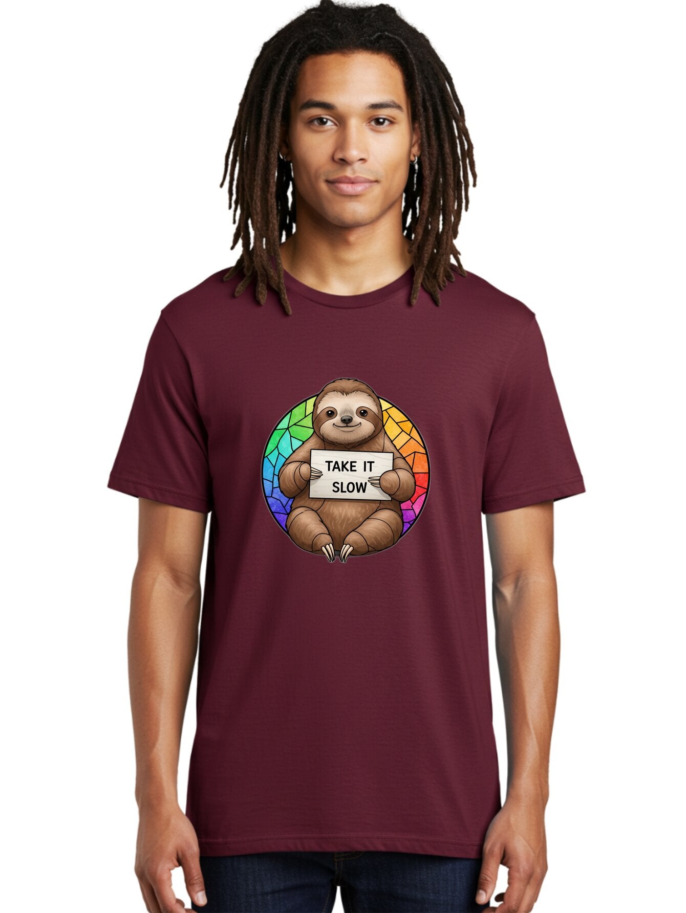 Sloth-Take-It-Slow-1 Men'S Graphic Tee, 100% Cotton, Comfortable Casual Summer Wear, Machine Washable, Vintage Camera, Old Camera, Antique Camera, Black Camera, Classic Photography, Photography Equipment, Nostalgic Device, Film Camera, Baq022 25