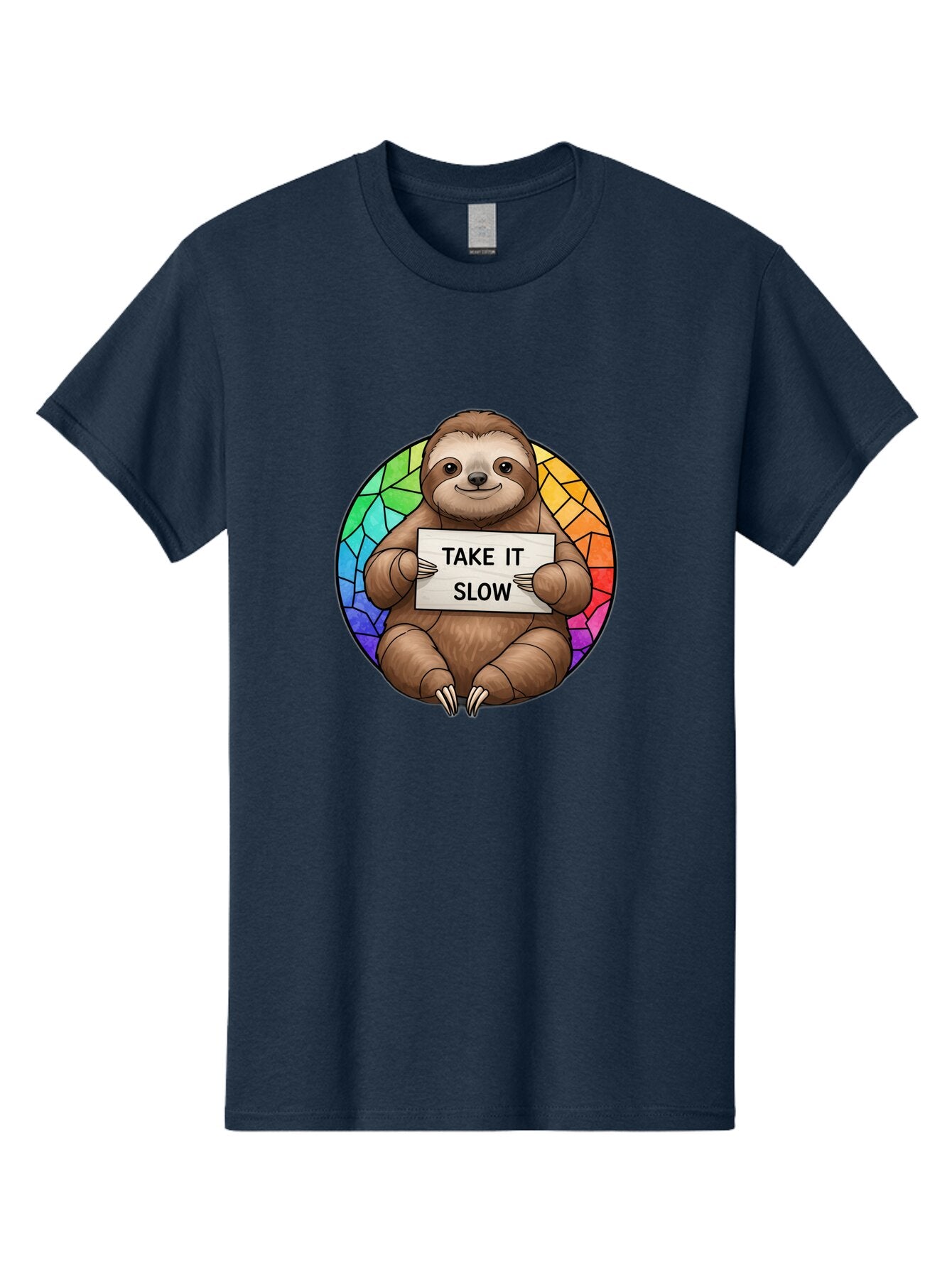 Sloth-Take-It-Slow-1 Men'S Graphic Tee, 100% Cotton, Comfortable Casual Summer Wear, Machine Washable, Vintage Camera, Old Camera, Antique Camera, Black Camera, Classic Photography, Photography Equipment, Nostalgic Device, Film Camera, Baq022 5