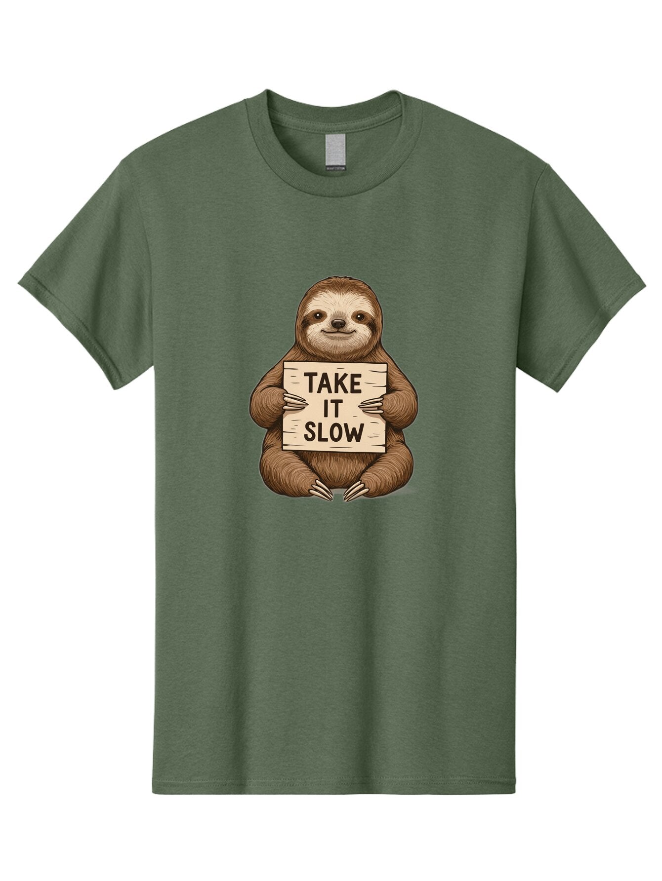 Sloth-Take-It-Slow-2 Men'S Graphic Tee, 100% Cotton, Comfortable Casual Summer Wear, Machine Washable, Vintage Camera, Old Camera, Antique Camera, Black Camera, Classic Photography, Photography Equipment, Nostalgic Device, Film Camera, Baq023 1