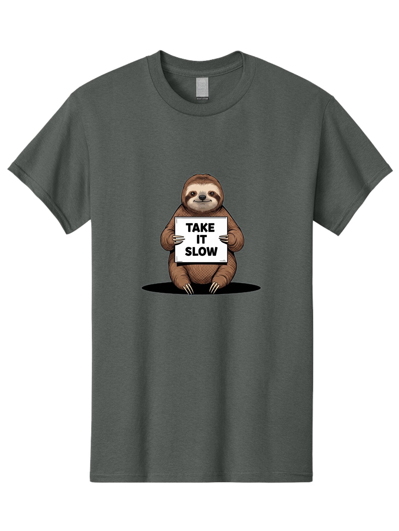 Sloth-Take-It-Slow-3 Men'S Graphic Tee, 100% Cotton, Comfortable Casual Summer Wear, Machine Washable, Vintage Camera, Old Camera, Antique Camera, Black Camera, Classic Photography, Photography Equipment, Nostalgic Device, Film Camera, Baq024 2
