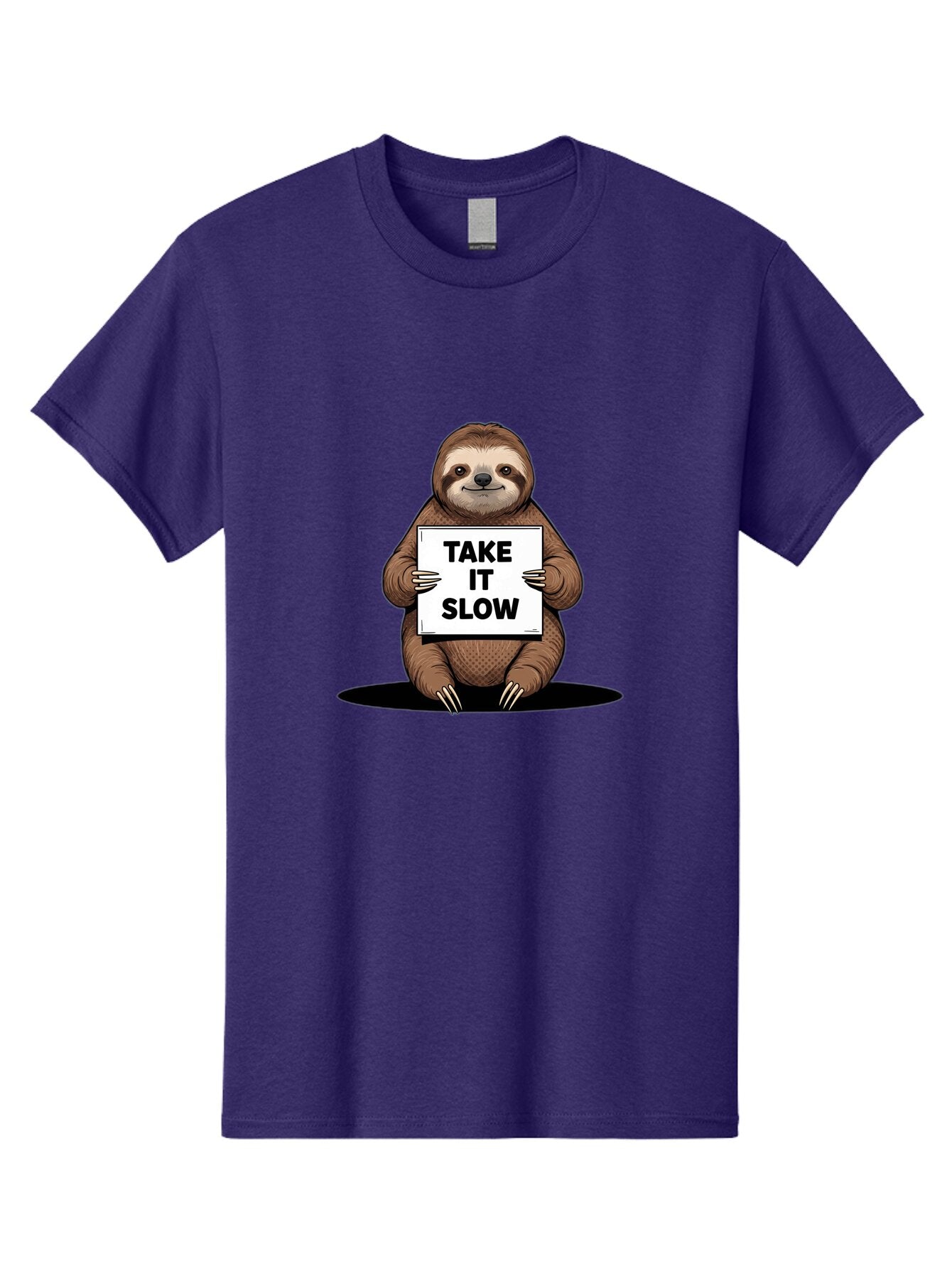 Sloth-Take-It-Slow-3 Men'S Graphic Tee, 100% Cotton, Comfortable Casual Summer Wear, Machine Washable, Vintage Camera, Old Camera, Antique Camera, Black Camera, Classic Photography, Photography Equipment, Nostalgic Device, Film Camera, Baq024 1