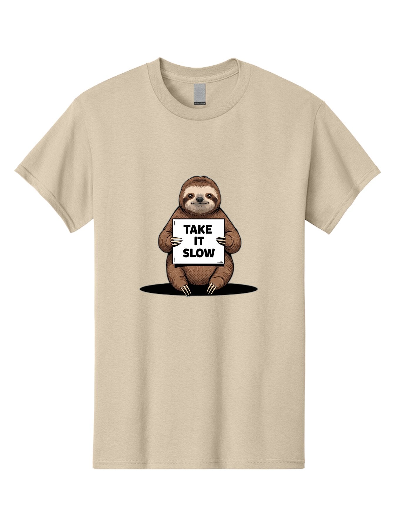 Sloth-Take-It-Slow-3 Men'S Graphic Tee, 100% Cotton, Comfortable Casual Summer Wear, Machine Washable, Vintage Camera, Old Camera, Antique Camera, Black Camera, Classic Photography, Photography Equipment, Nostalgic Device, Film Camera, Baq024 3