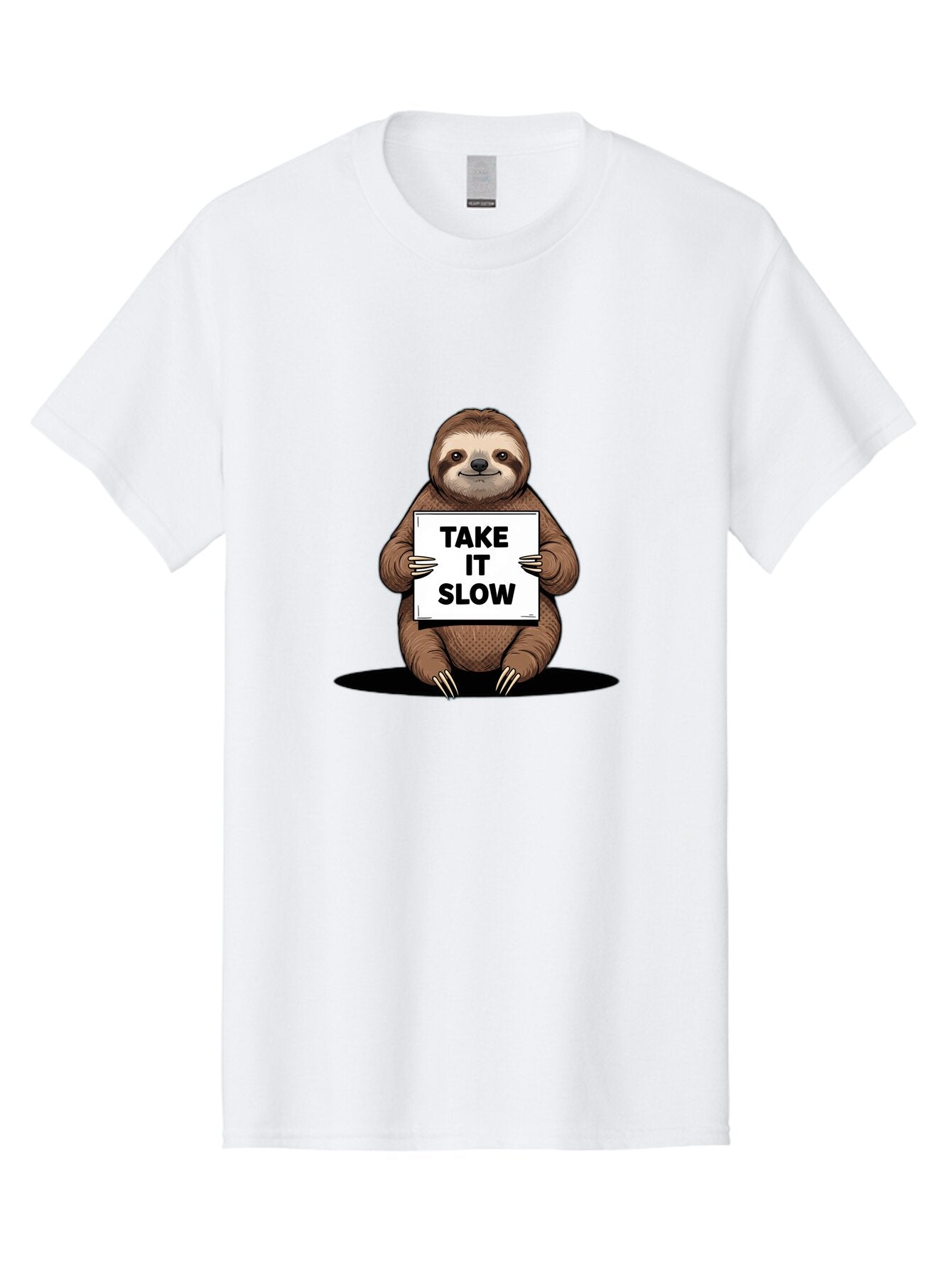 Sloth-Take-It-Slow-3 Men'S Graphic Tee, 100% Cotton, Comfortable Casual Summer Wear, Machine Washable, Vintage Camera, Old Camera, Antique Camera, Black Camera, Classic Photography, Photography Equipment, Nostalgic Device, Film Camera, Baq024 6
