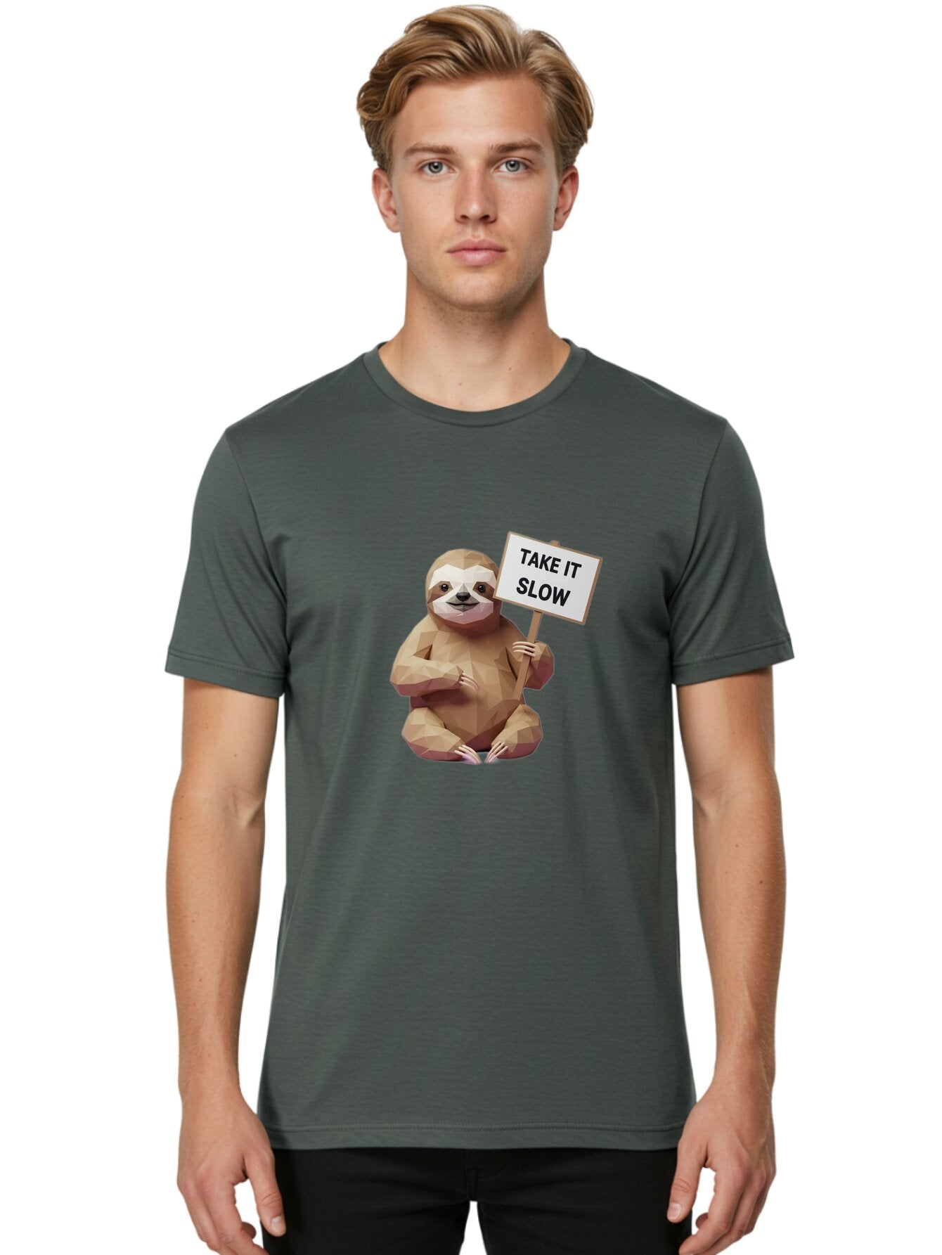 Sloth-Take-It-Slow-4 Men'S Graphic Tee, 100% Cotton, Comfortable Casual Summer Wear, Machine Washable, Vintage Camera, Old Camera, Antique Camera, Black Camera, Classic Photography, Photography Equipment, Nostalgic Device, Film Camera, Baq025 28