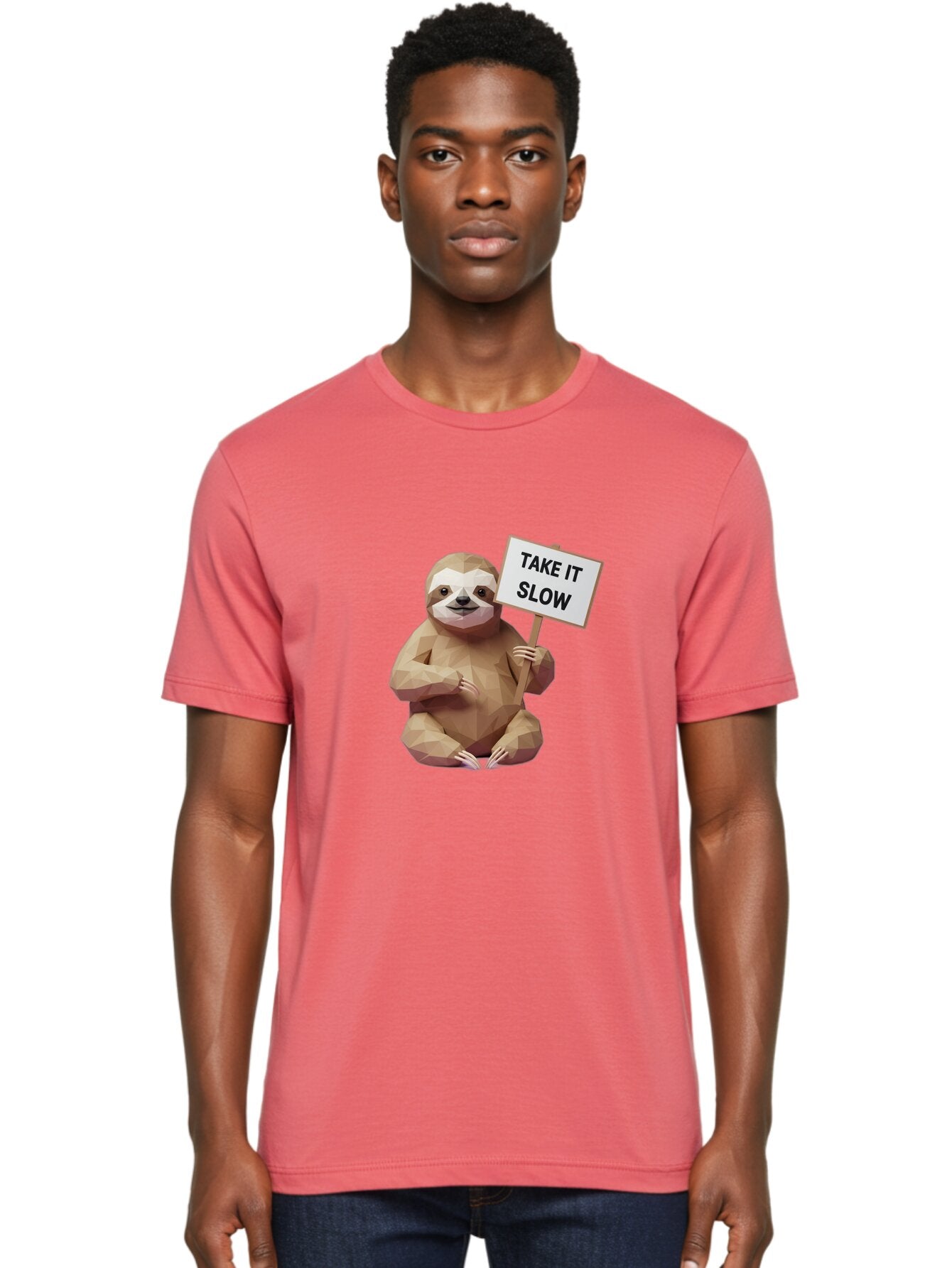 Sloth-Take-It-Slow-4 Men'S Graphic Tee, 100% Cotton, Comfortable Casual Summer Wear, Machine Washable, Vintage Camera, Old Camera, Antique Camera, Black Camera, Classic Photography, Photography Equipment, Nostalgic Device, Film Camera, Baq025 25