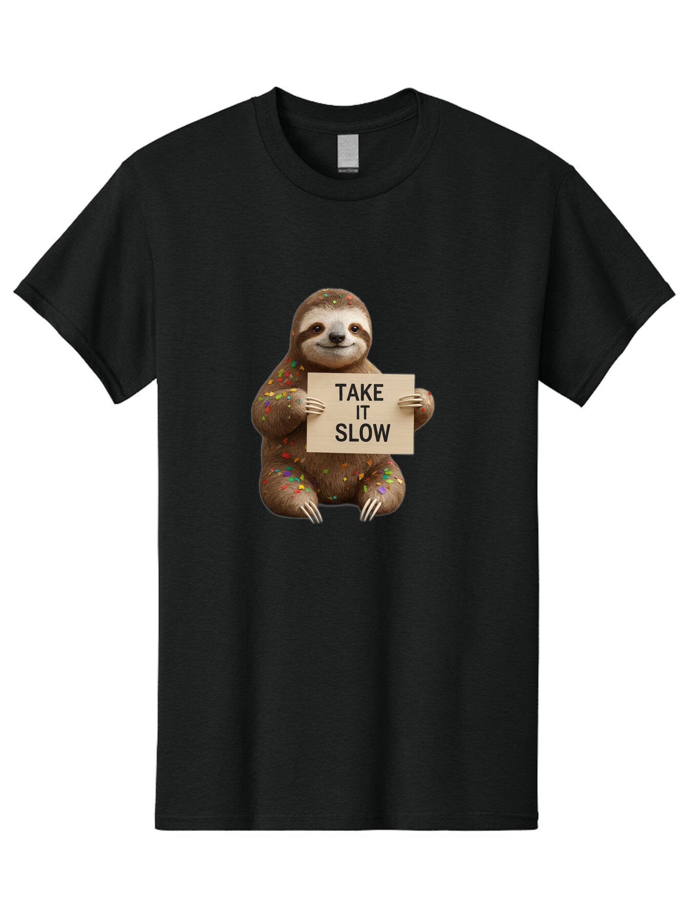 Sloth-Take-It-Slow-5 Men'S Graphic Tee, 100% Cotton, Comfortable Casual Summer Wear, Machine Washable, Vintage Camera, Old Camera, Antique Camera, Black Camera, Classic Photography, Photography Equipment, Nostalgic Device, Film Camera, Baq026 6