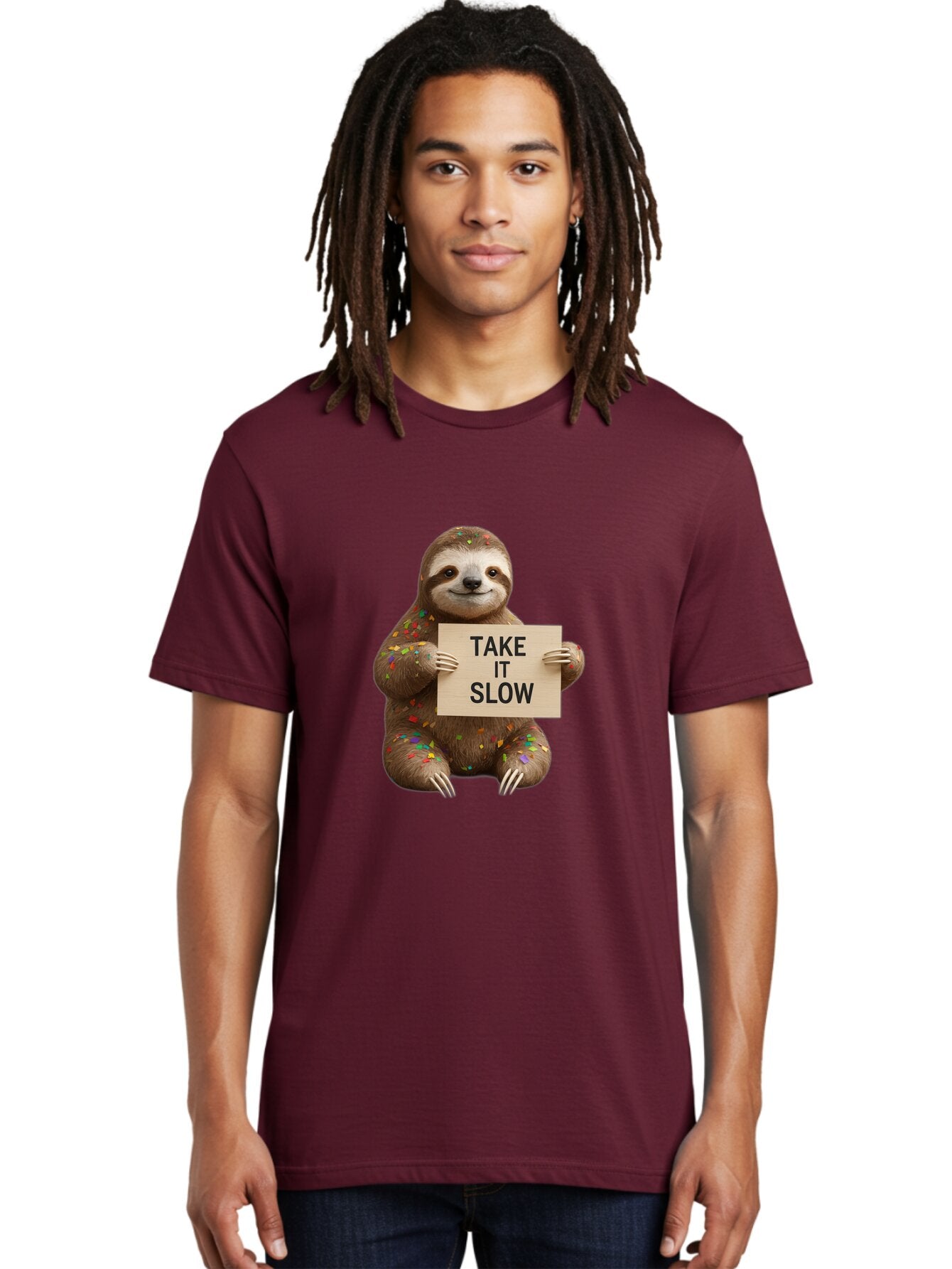 Sloth-Take-It-Slow-5 Men'S Graphic Tee, 100% Cotton, Comfortable Casual Summer Wear, Machine Washable, Vintage Camera, Old Camera, Antique Camera, Black Camera, Classic Photography, Photography Equipment, Nostalgic Device, Film Camera, Baq026 23