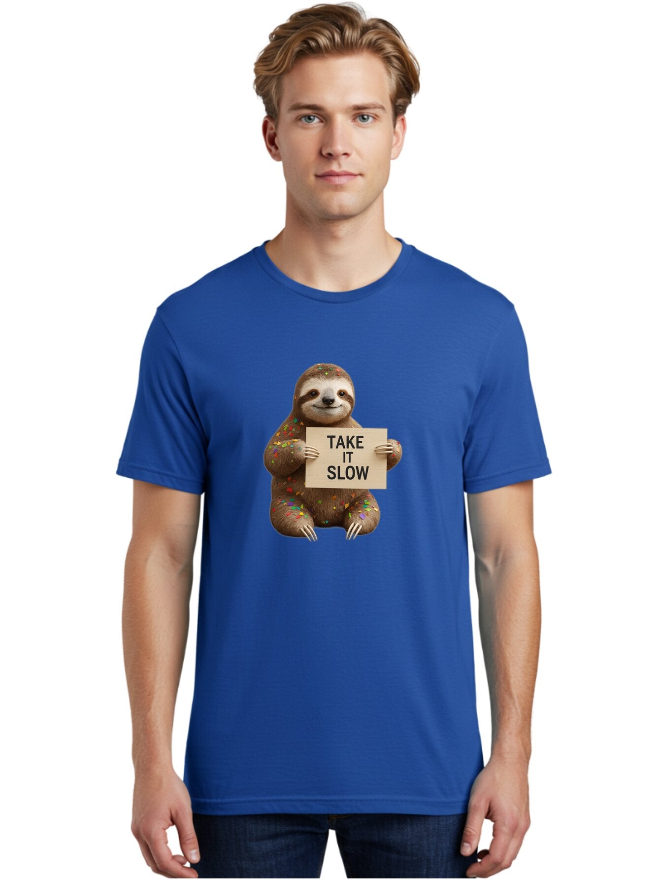 Sloth-Take-It-Slow-5 Men'S Graphic Tee, 100% Cotton, Comfortable Casual Summer Wear, Machine Washable, Vintage Camera, Old Camera, Antique Camera, Black Camera, Classic Photography, Photography Equipment, Nostalgic Device, Film Camera, Baq026 21
