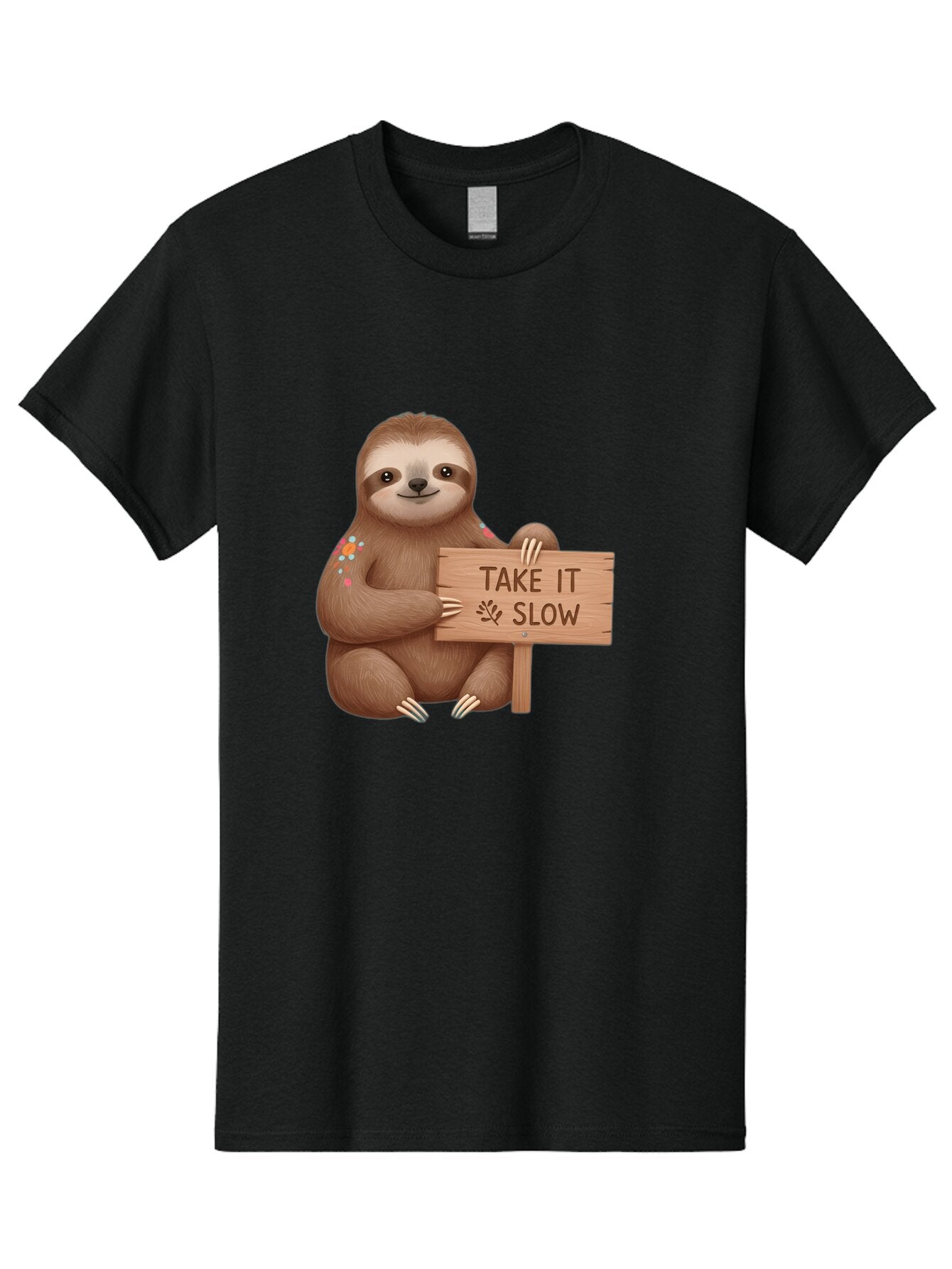 Sloth-Take-It-Slow-6 Men'S Graphic Tee, 100% Cotton, Comfortable Casual Summer Wear, Machine Washable, Vintage Camera, Old Camera, Antique Camera, Black Camera, Classic Photography, Photography Equipment, Nostalgic Device, Film Camera, Baq027 13