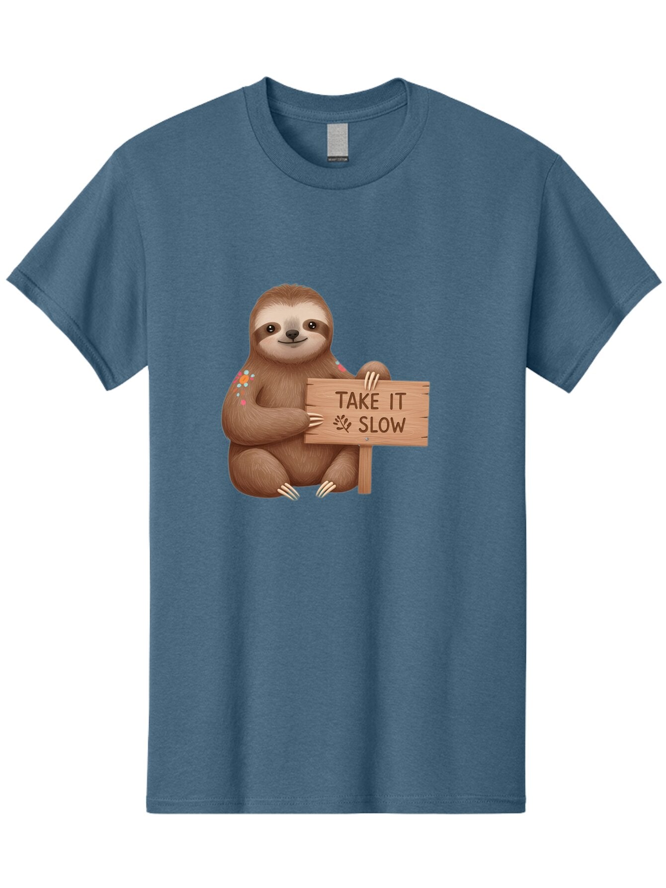 Sloth-Take-It-Slow-6 Men'S Graphic Tee, 100% Cotton, Comfortable Casual Summer Wear, Machine Washable, Vintage Camera, Old Camera, Antique Camera, Black Camera, Classic Photography, Photography Equipment, Nostalgic Device, Film Camera, Baq027 3