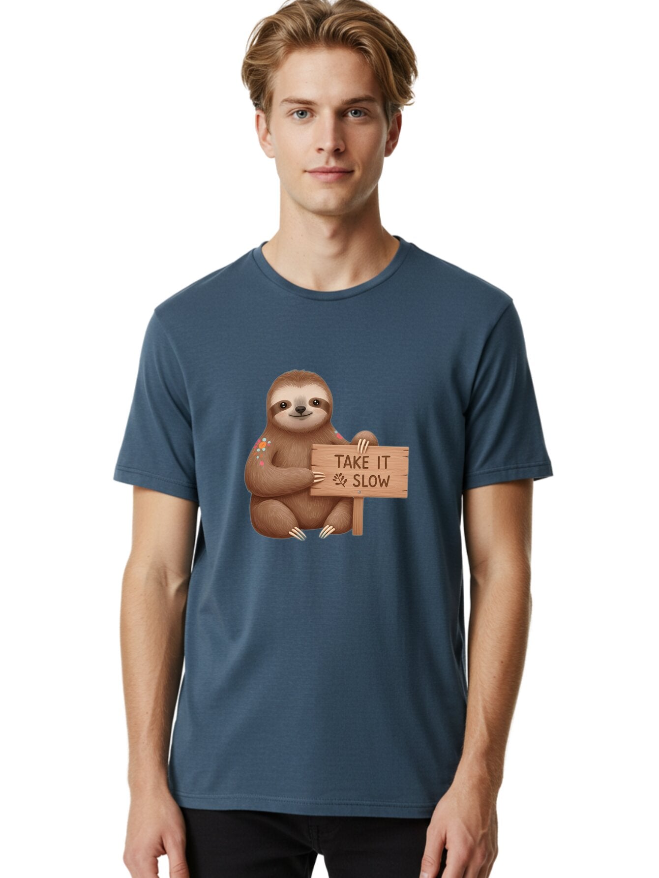 Sloth-Take-It-Slow-6 Men'S Graphic Tee, 100% Cotton, Comfortable Casual Summer Wear, Machine Washable, Vintage Camera, Old Camera, Antique Camera, Black Camera, Classic Photography, Photography Equipment, Nostalgic Device, Film Camera, Baq027 22