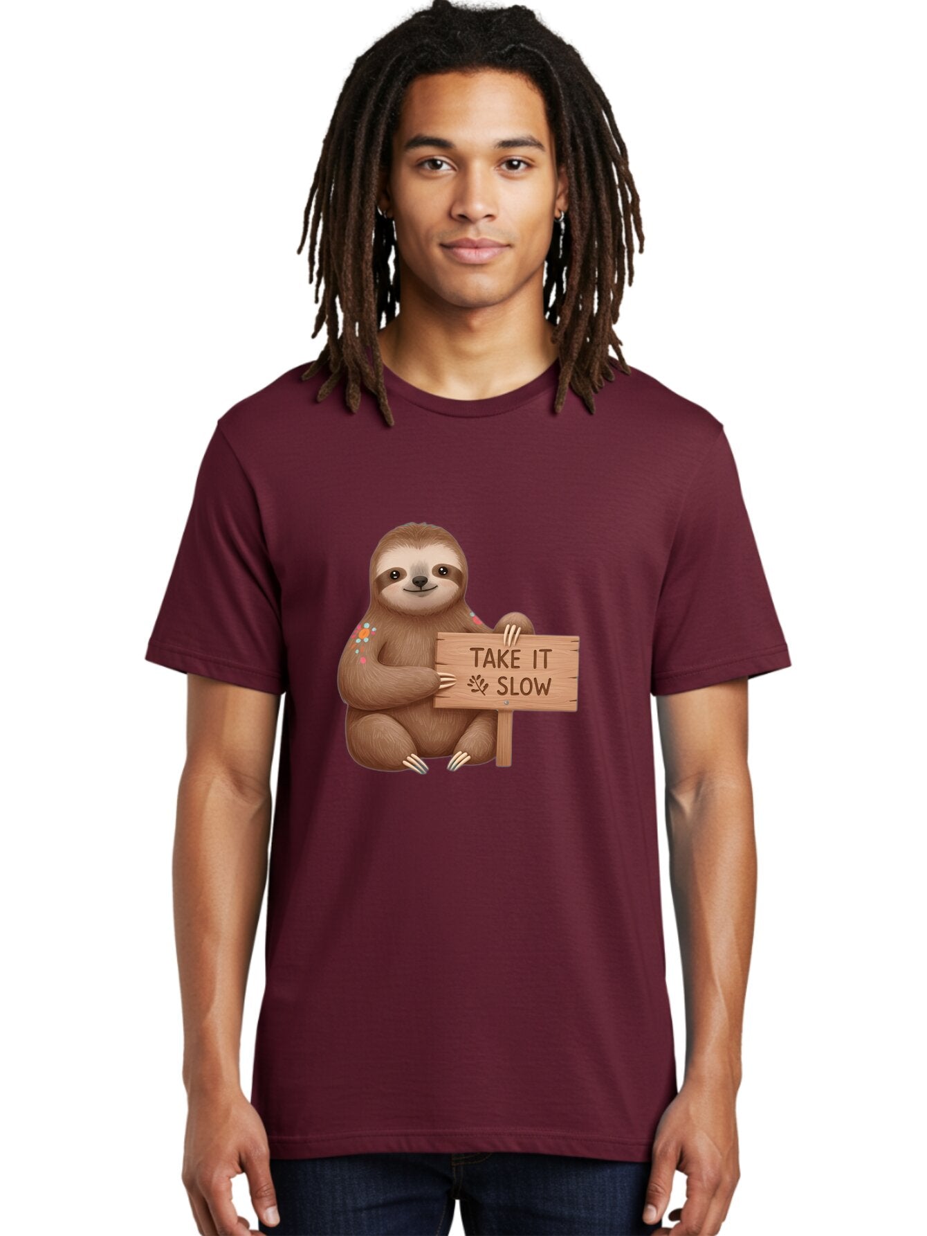Sloth-Take-It-Slow-6 Men'S Graphic Tee, 100% Cotton, Comfortable Casual Summer Wear, Machine Washable, Vintage Camera, Old Camera, Antique Camera, Black Camera, Classic Photography, Photography Equipment, Nostalgic Device, Film Camera, Baq027 16