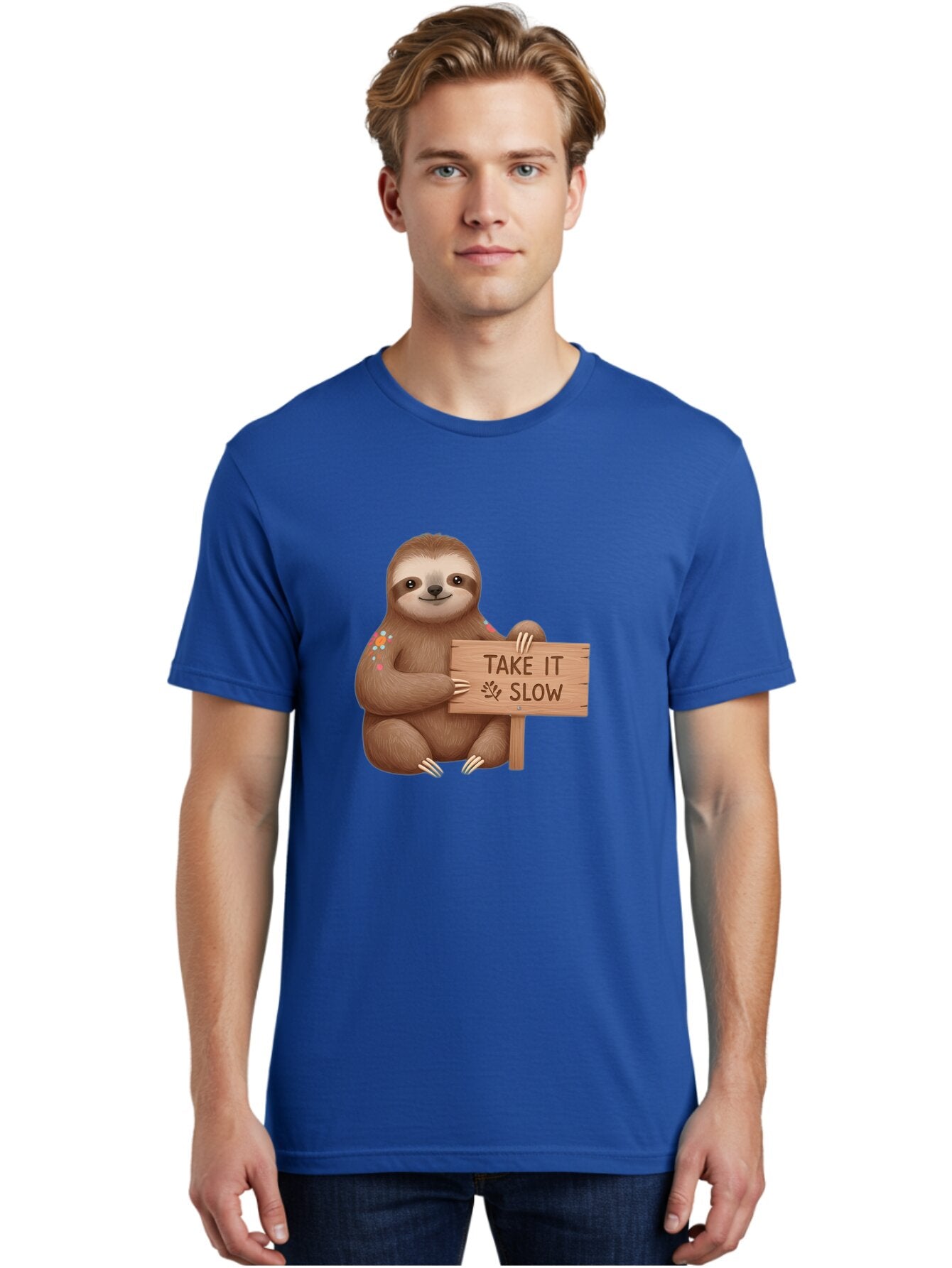 Sloth-Take-It-Slow-6 Men'S Graphic Tee, 100% Cotton, Comfortable Casual Summer Wear, Machine Washable, Vintage Camera, Old Camera, Antique Camera, Black Camera, Classic Photography, Photography Equipment, Nostalgic Device, Film Camera, Baq027 24