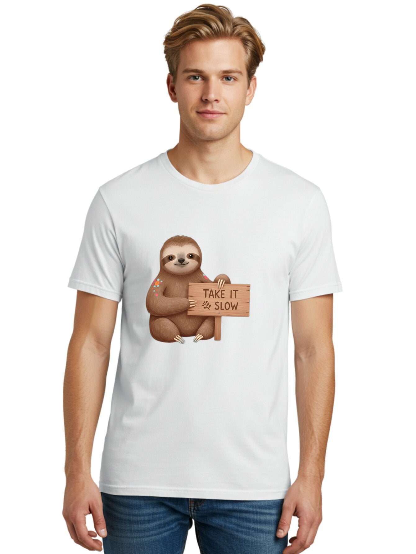 Sloth-Take-It-Slow-6 Men'S Graphic Tee, 100% Cotton, Comfortable Casual Summer Wear, Machine Washable, Vintage Camera, Old Camera, Antique Camera, Black Camera, Classic Photography, Photography Equipment, Nostalgic Device, Film Camera, Baq027 18