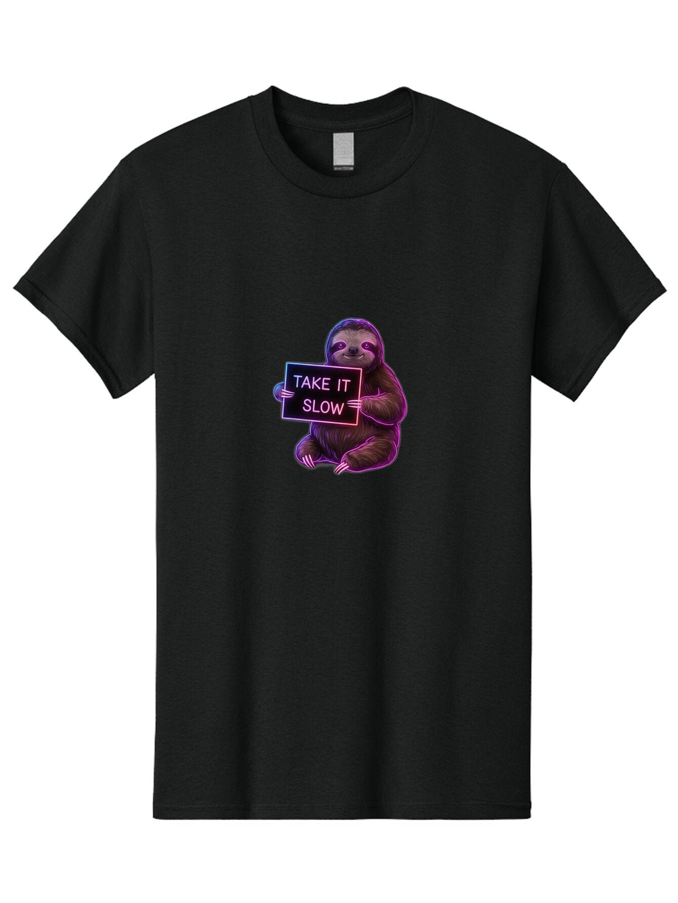 Sloth-Take-It-Slow Men'S Graphic Tee, 100% Cotton, Comfortable Casual Summer Wear, Machine Washable, Vintage Camera, Old Camera, Antique Camera, Black Camera, Classic Photography, Photography Equipment, Nostalgic Device, Film Camera, Baq028 4