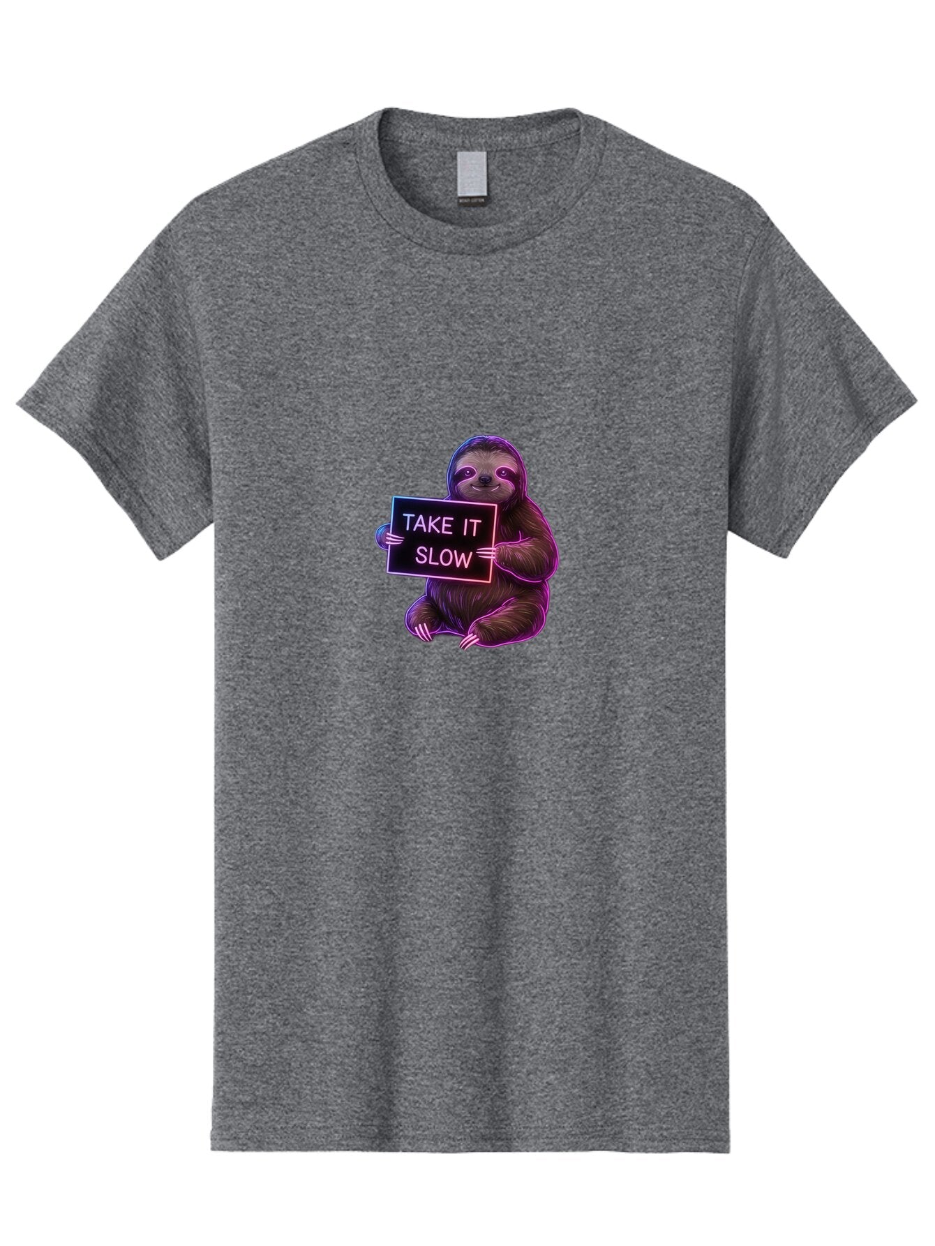 Sloth-Take-It-Slow Men'S Graphic Tee, 100% Cotton, Comfortable Casual Summer Wear, Machine Washable, Vintage Camera, Old Camera, Antique Camera, Black Camera, Classic Photography, Photography Equipment, Nostalgic Device, Film Camera, Baq028 6
