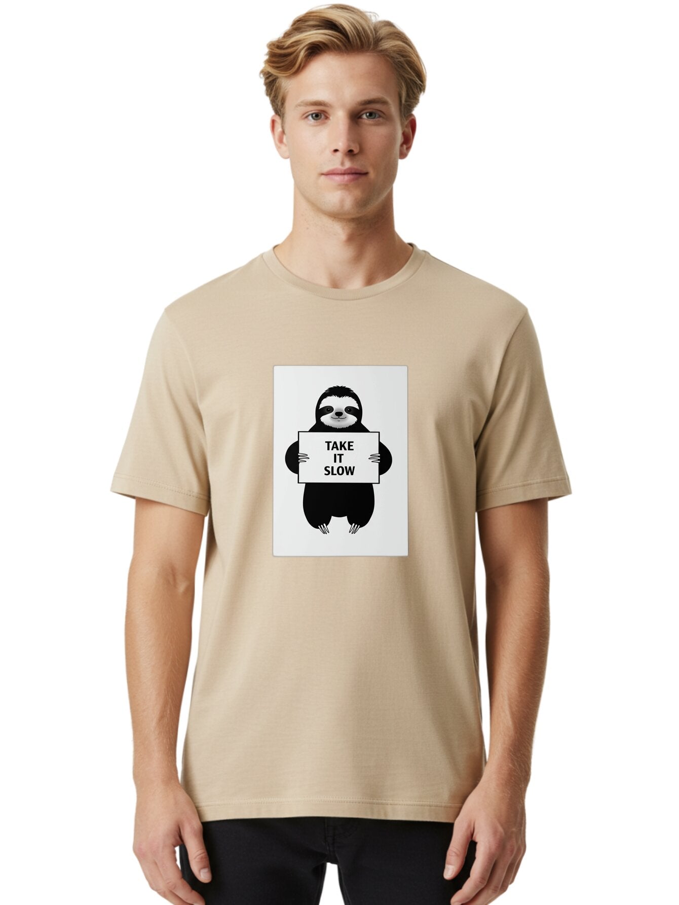 Sloth Men'S Graphic Tee, 100% Cotton, Comfortable Casual Summer Wear, Machine Washable, Vintage Camera, Old Camera, Antique Camera, Black Camera, Classic Photography, Photography Equipment, Nostalgic Device, Film Camera, Camera Art Baq029 19