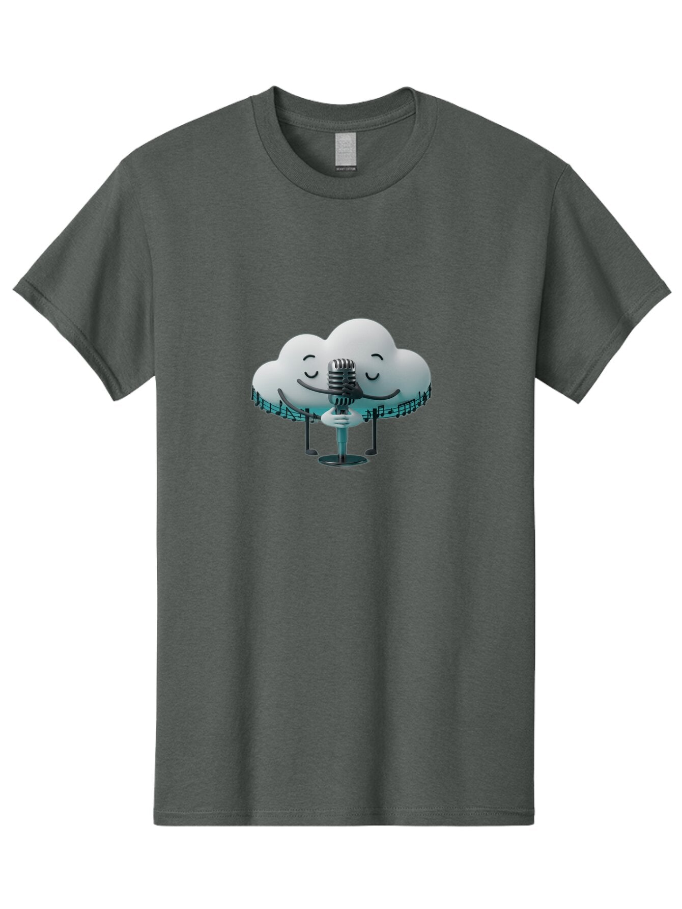 Smiling-Cloud-With-Microphone Men'S Graphic Tee, 100% Cotton, Comfortable Casual Summer Wear, Machine Washable, Vintage Camera, Old Camera, Antique Camera, Black Camera, Classic Photography, Photography Equipment, Nostalgic Device, Baq031 9
