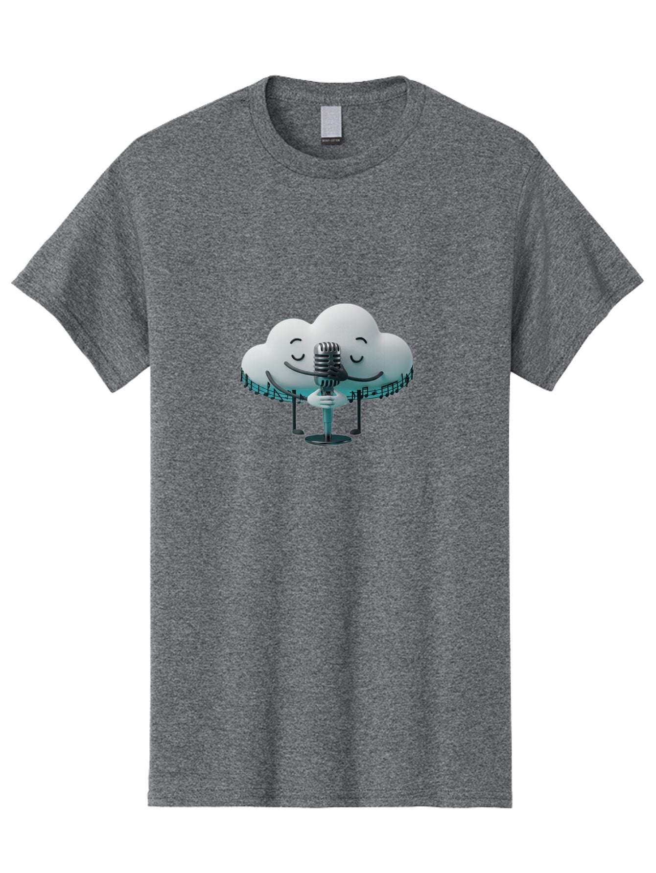 Smiling-Cloud-With-Microphone Men'S Graphic Tee, 100% Cotton, Comfortable Casual Summer Wear, Machine Washable, Vintage Camera, Old Camera, Antique Camera, Black Camera, Classic Photography, Photography Equipment, Nostalgic Device, Baq031 5